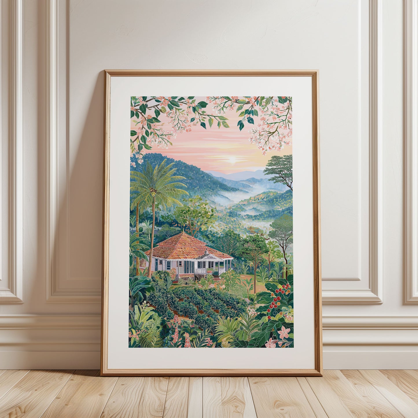 Coorg Coffee Plantation Poster — Kodagu (Western Ghats) Travel Wall Art