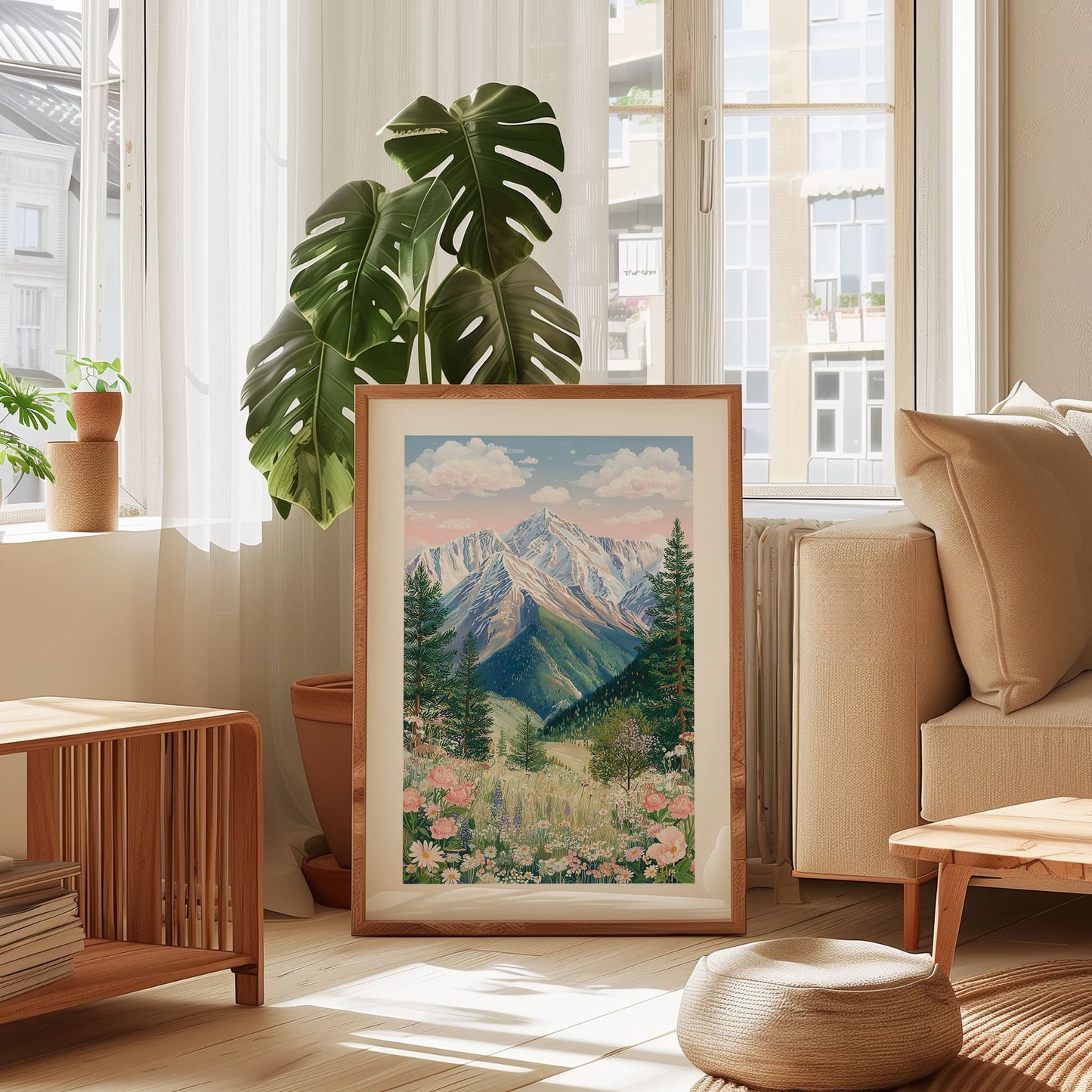 Rocky Mountain National Park Poster — Alpine Snowcapped Peaks Wall Art