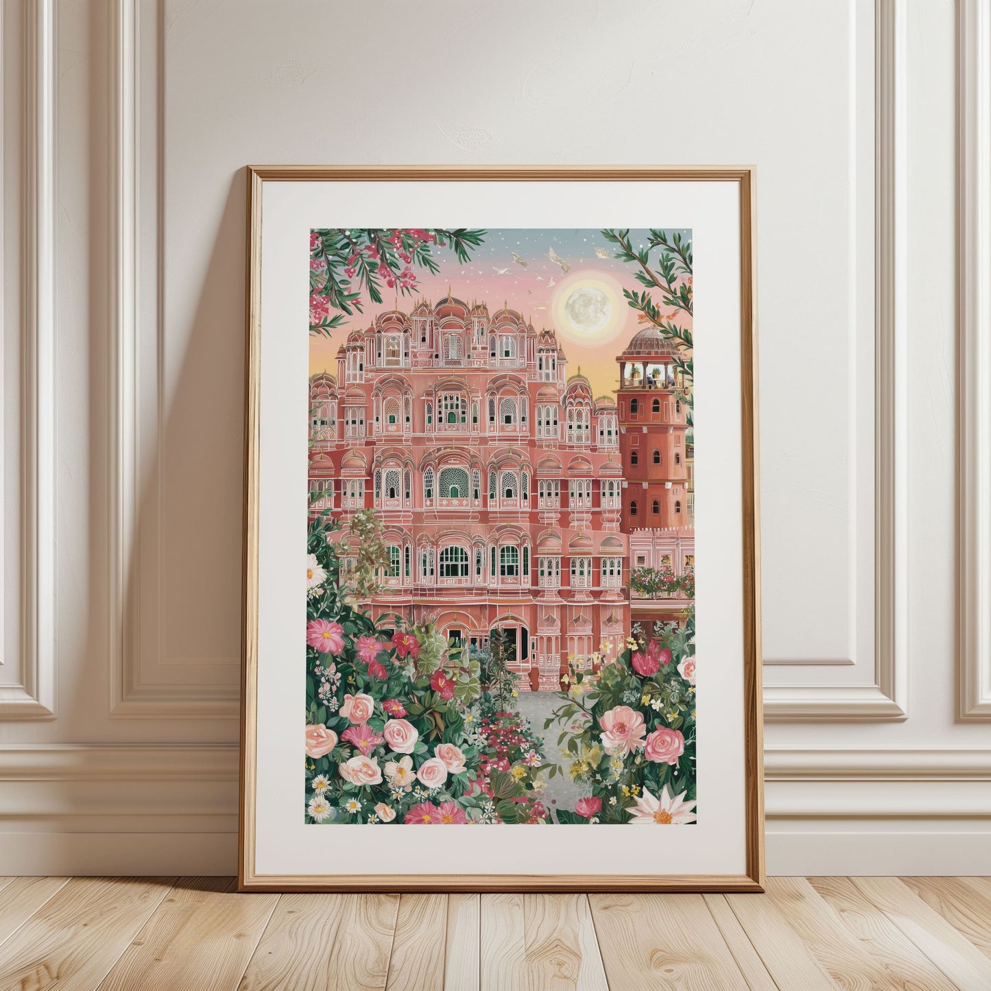 Hawa Mahal Jaipur Poster — Pink City India Travel Wall Art