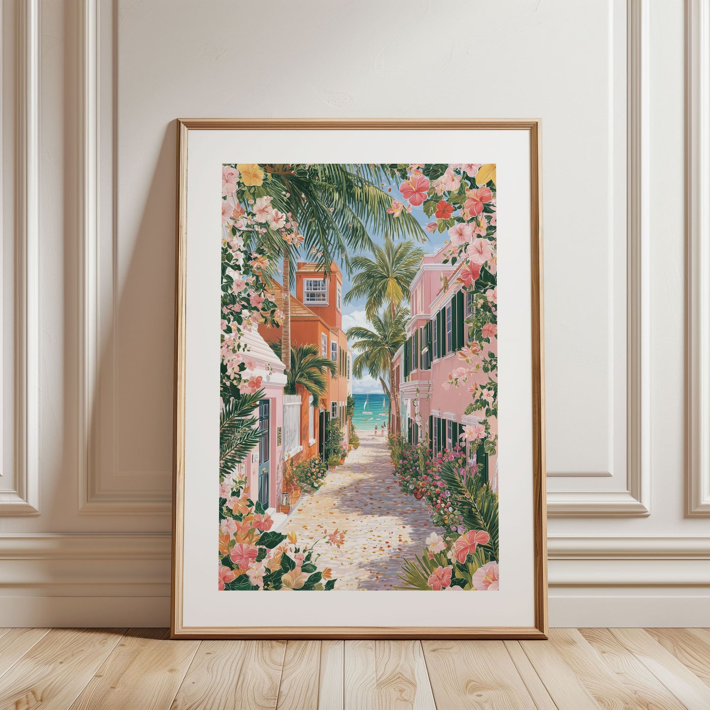 Bahamas Poster — Tropical Caribbean Travel Wall Art for Beach House Decor