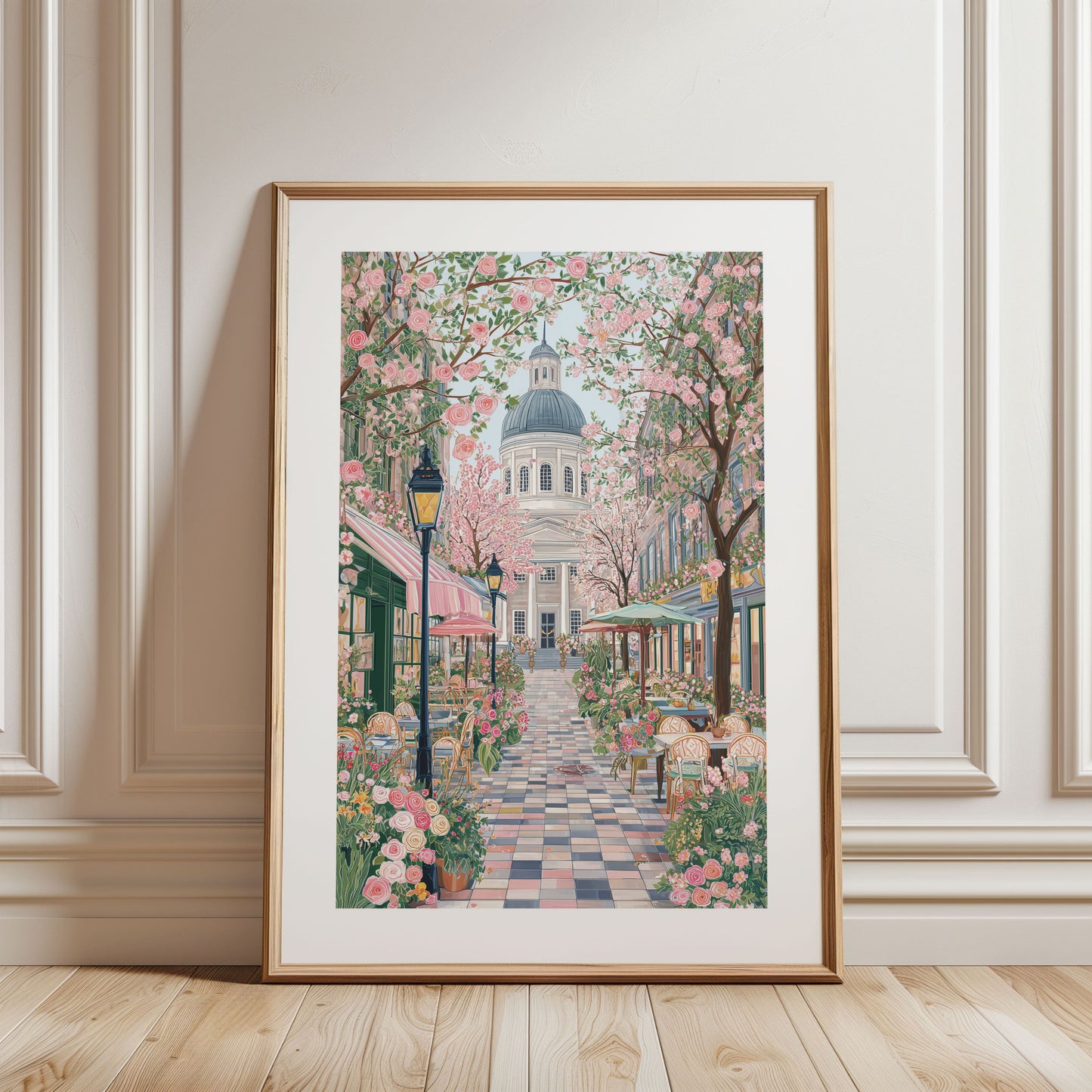 Montreal Travel Poster — Old Montreal Wall Art Print