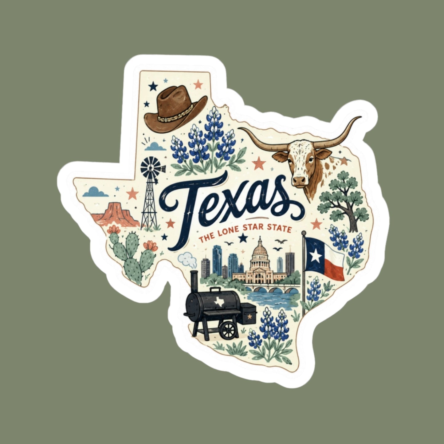 Texas State Sticker