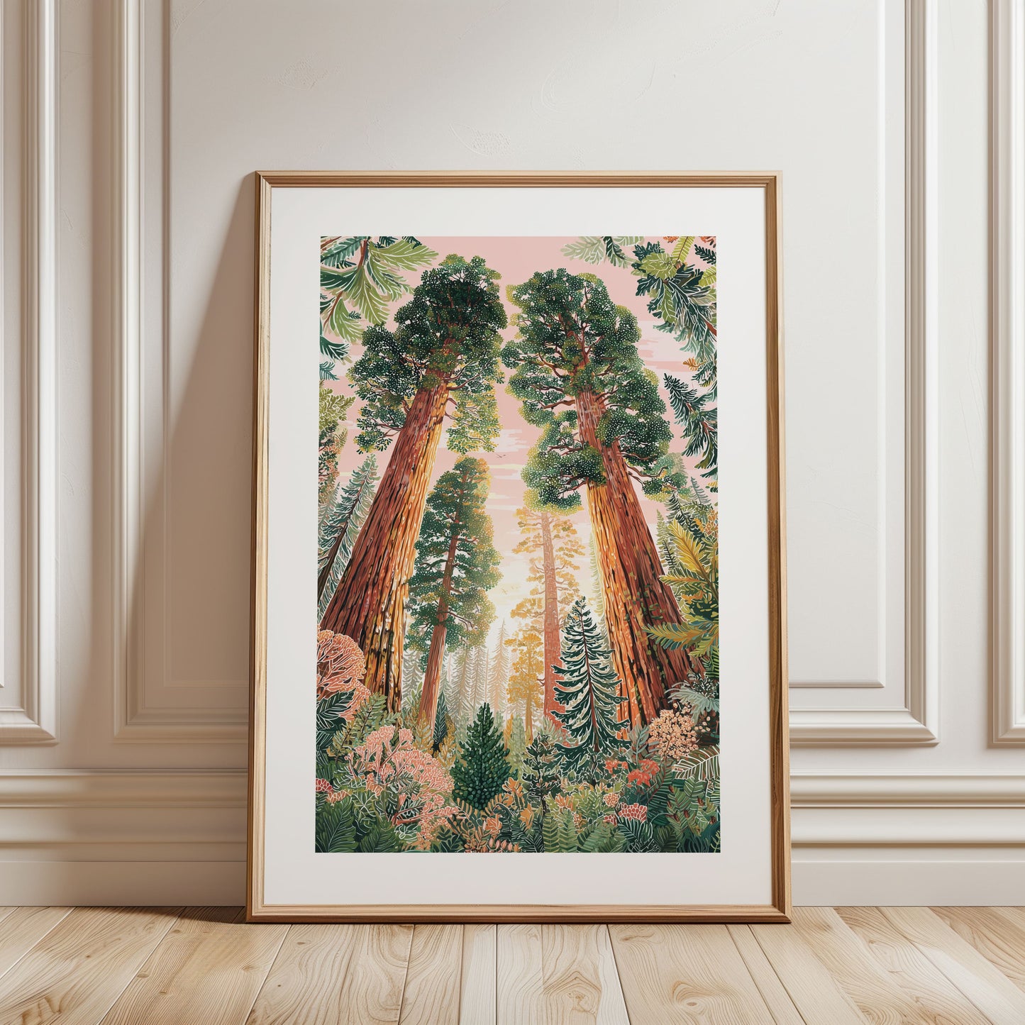 Sequoia National Park Poster — Giant Sequoia Trees Wall Art