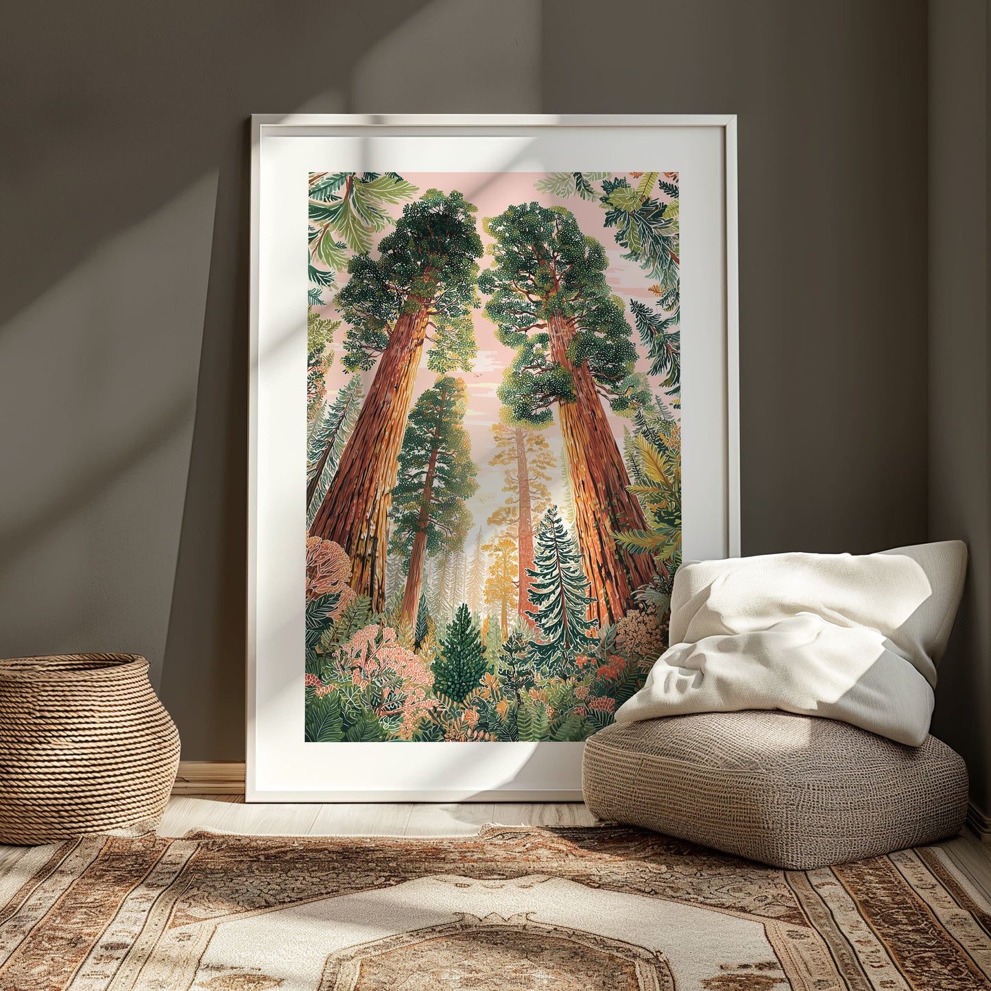 Sequoia National Park Poster — Giant Sequoia Trees Wall Art