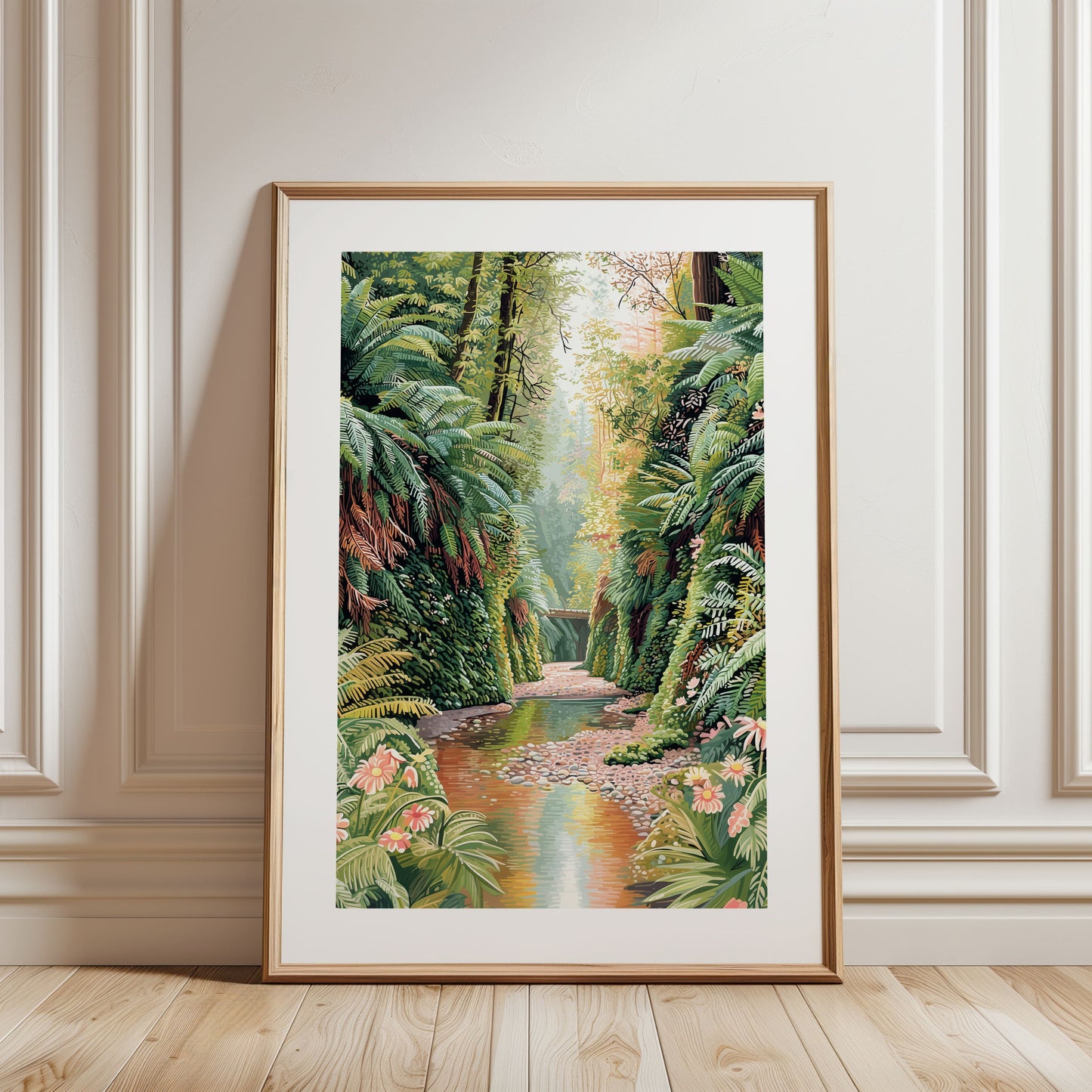 Fern Canyon Poster — Redwood National Park Nature Wall Art