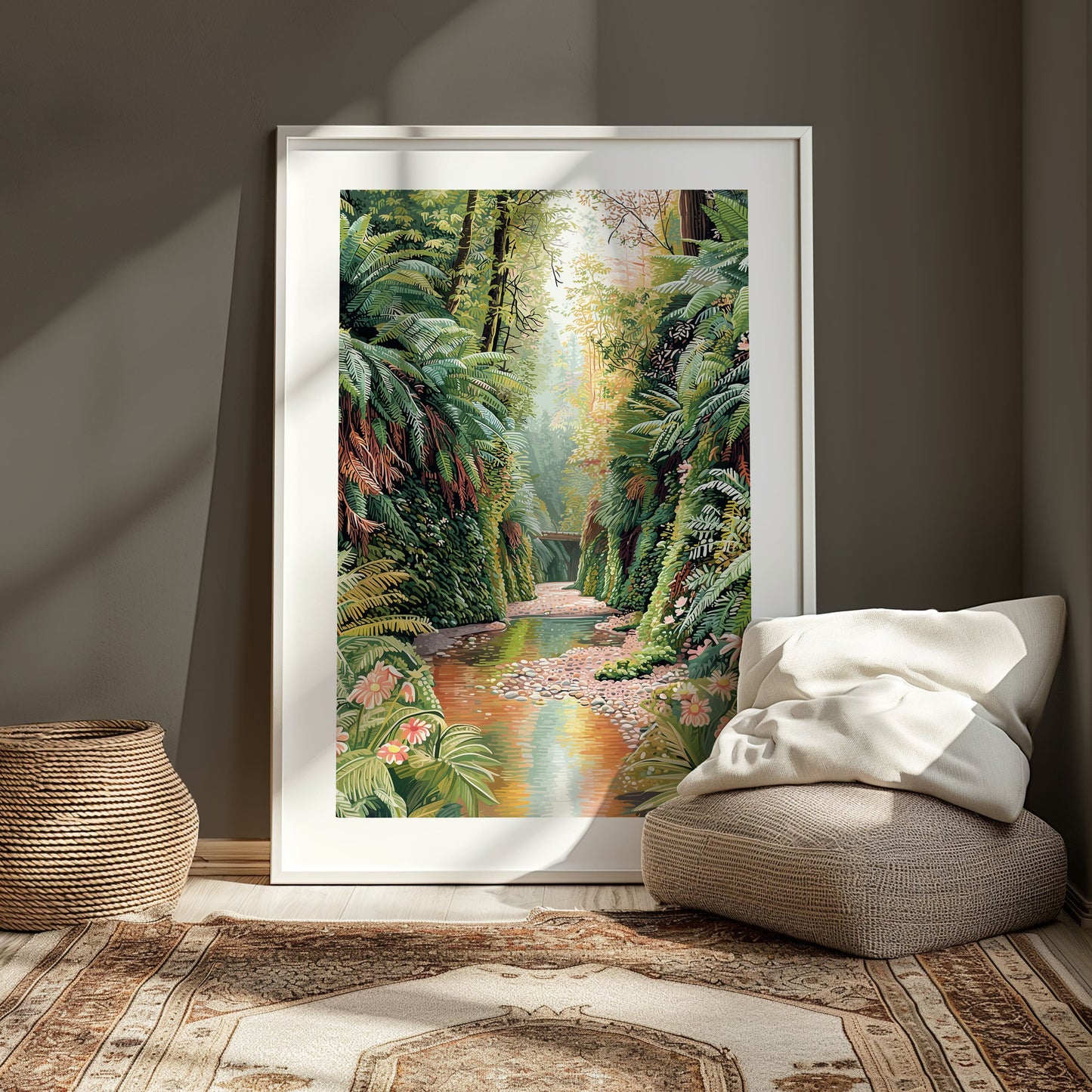 Fern Canyon Poster — Redwood National Park Nature Wall Art