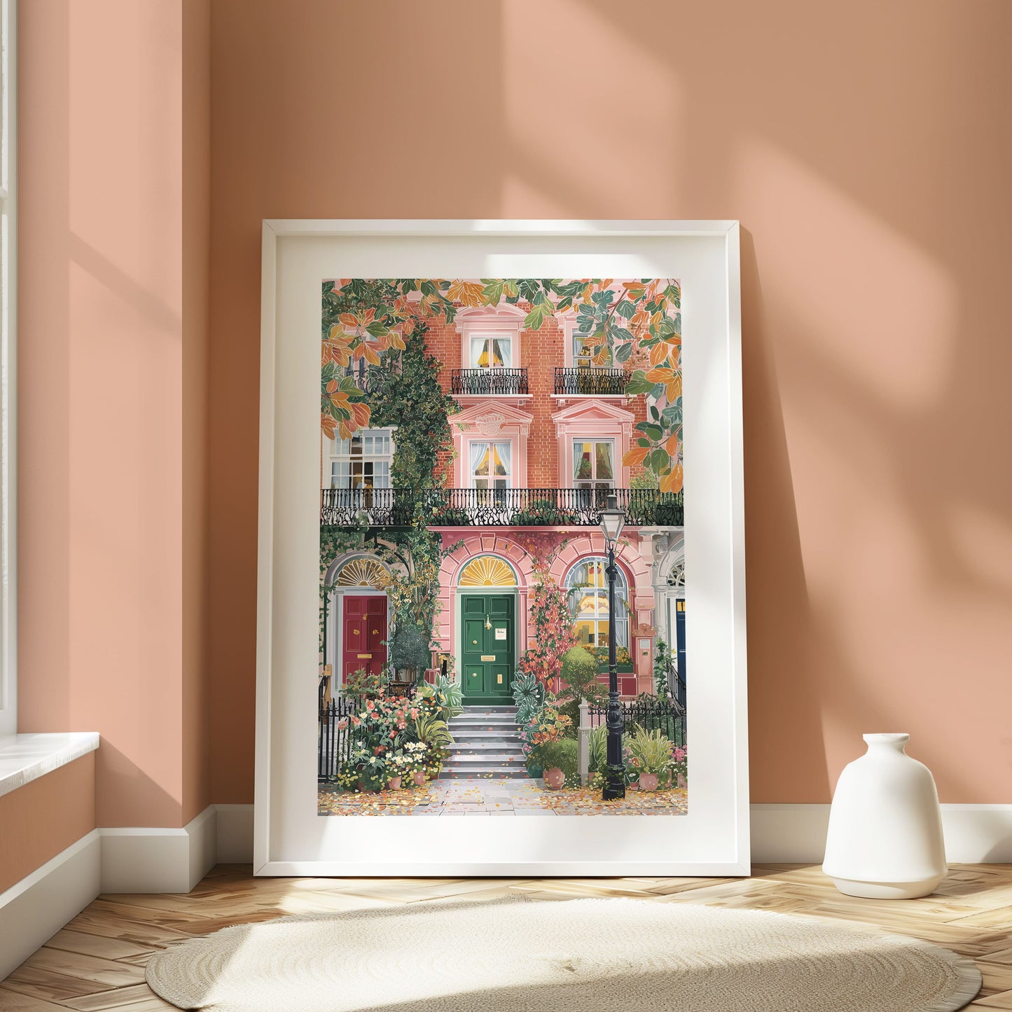 Dublin Georgian Door Art Print — Romantic Irish Architecture Poster