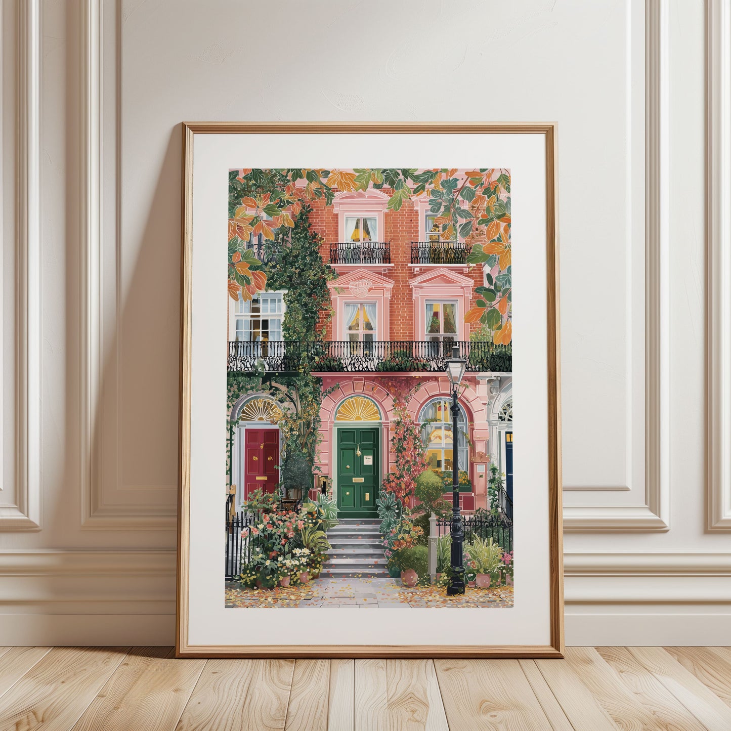 Dublin Georgian Door Art Print — Romantic Irish Architecture Poster