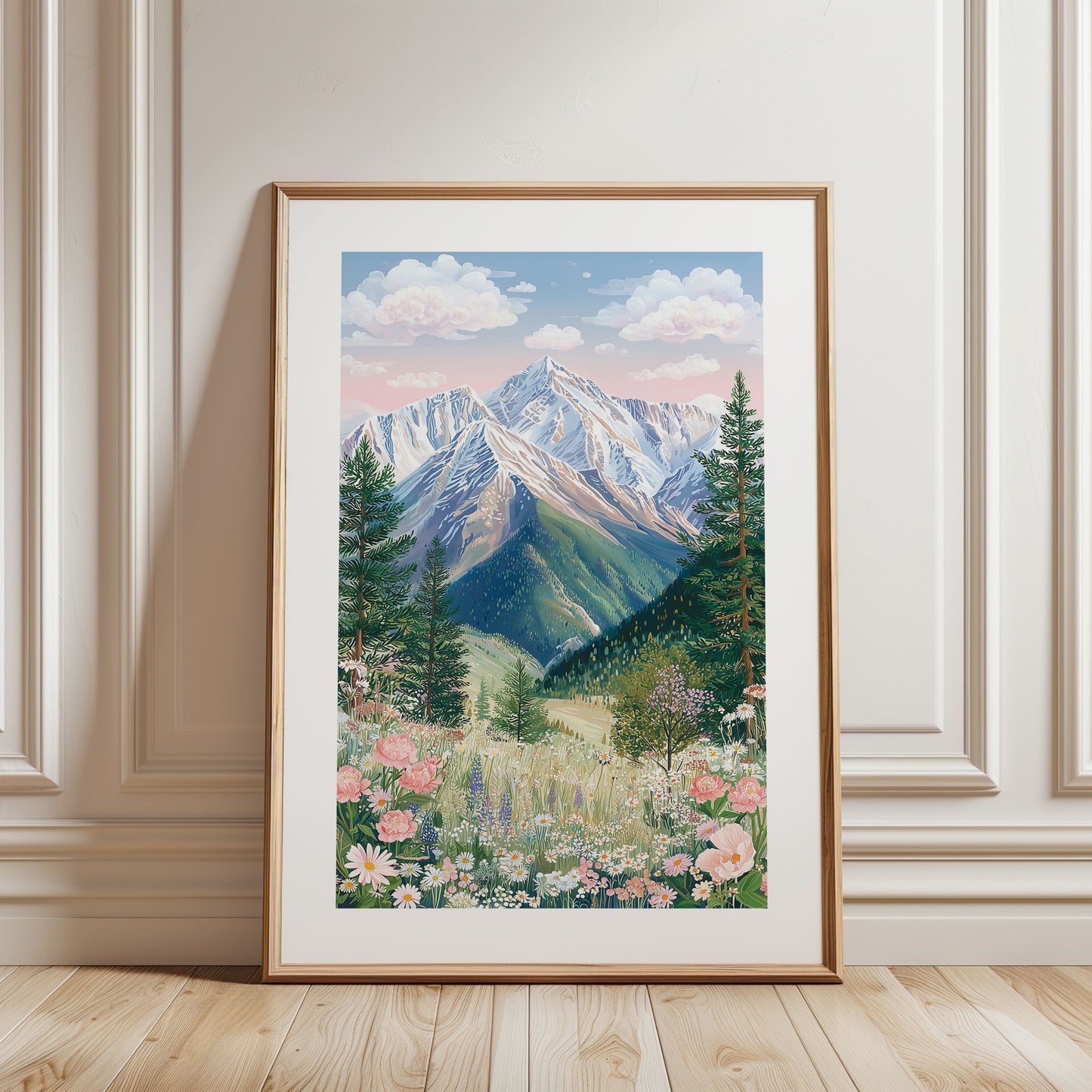 Rocky Mountain National Park Poster — Alpine Snowcapped Peaks Wall Art