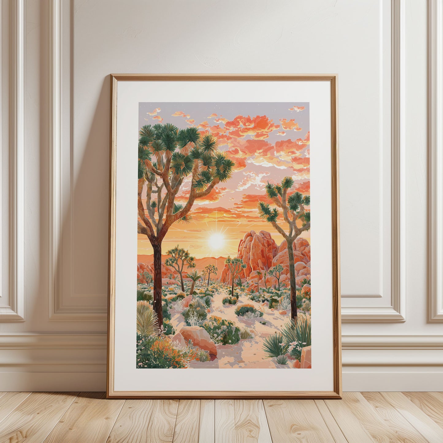 Joshua Tree National Park Poster — Vintage California Desert Travel Print
