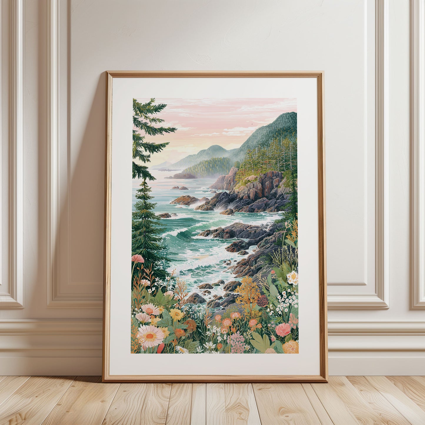 Tofino Coastal Poster — Vancouver Island / Pacific Northwest Ocean Landscape Print