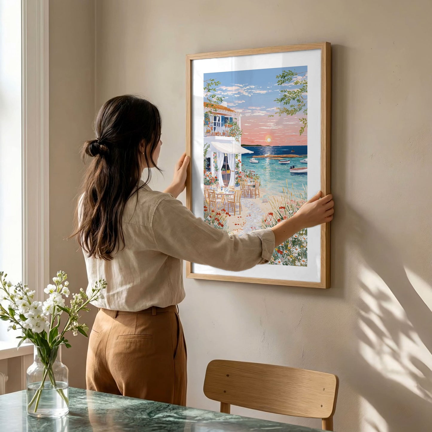 Formentera Beach Poster — Mediterranean Coastal Wall Art (Spain, Balearic Islands)