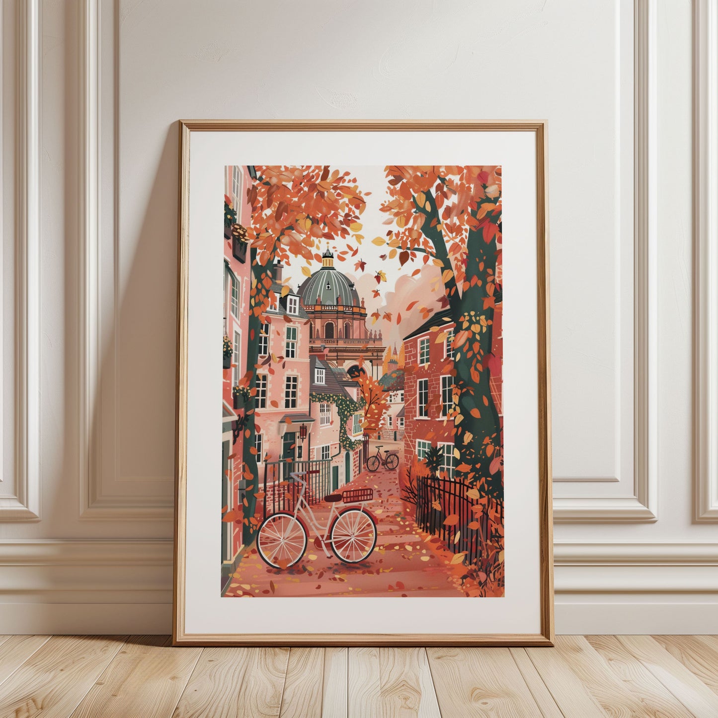 Oxford Watercolor Rolled Poster — 'My Oxford Year' Autumn Wall Art