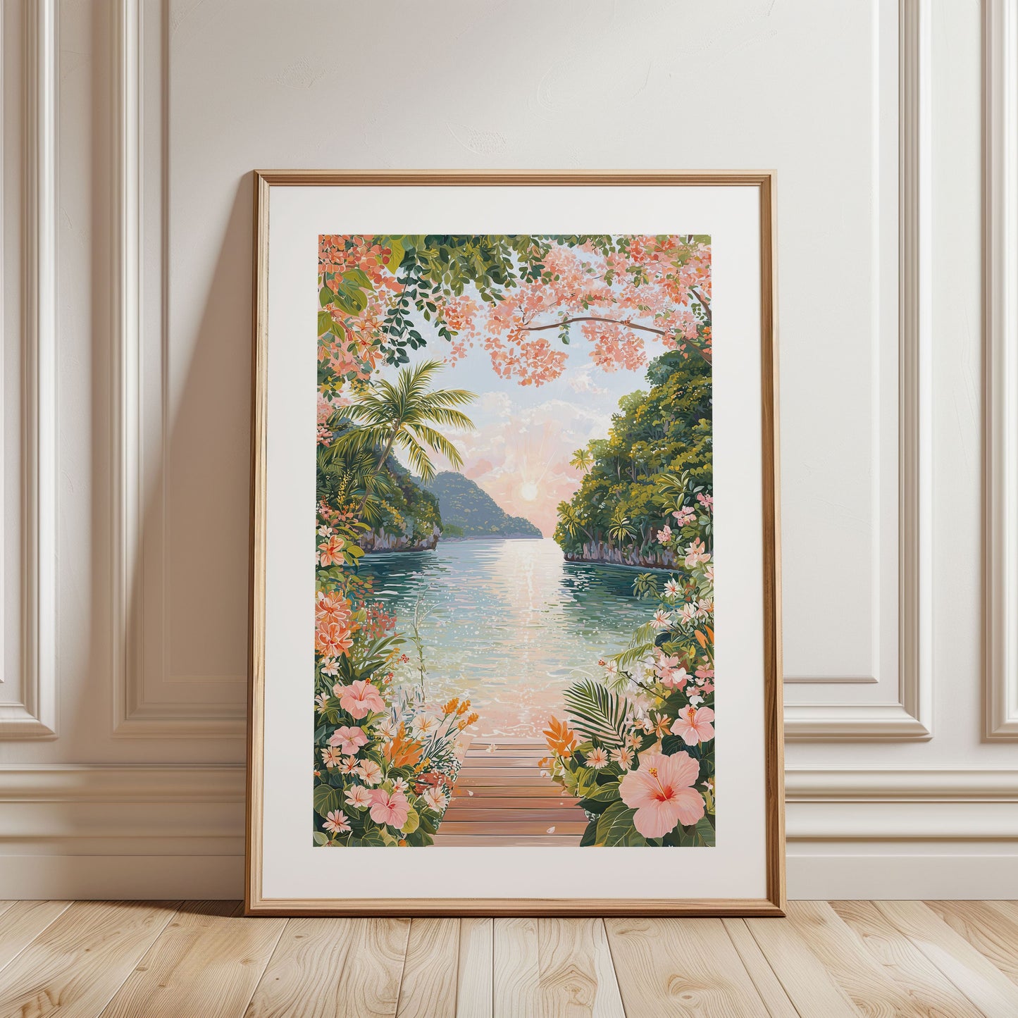 Frenchman's Cove Jamaica Tropical Beach Wall Art, Port Antonio Travel Print