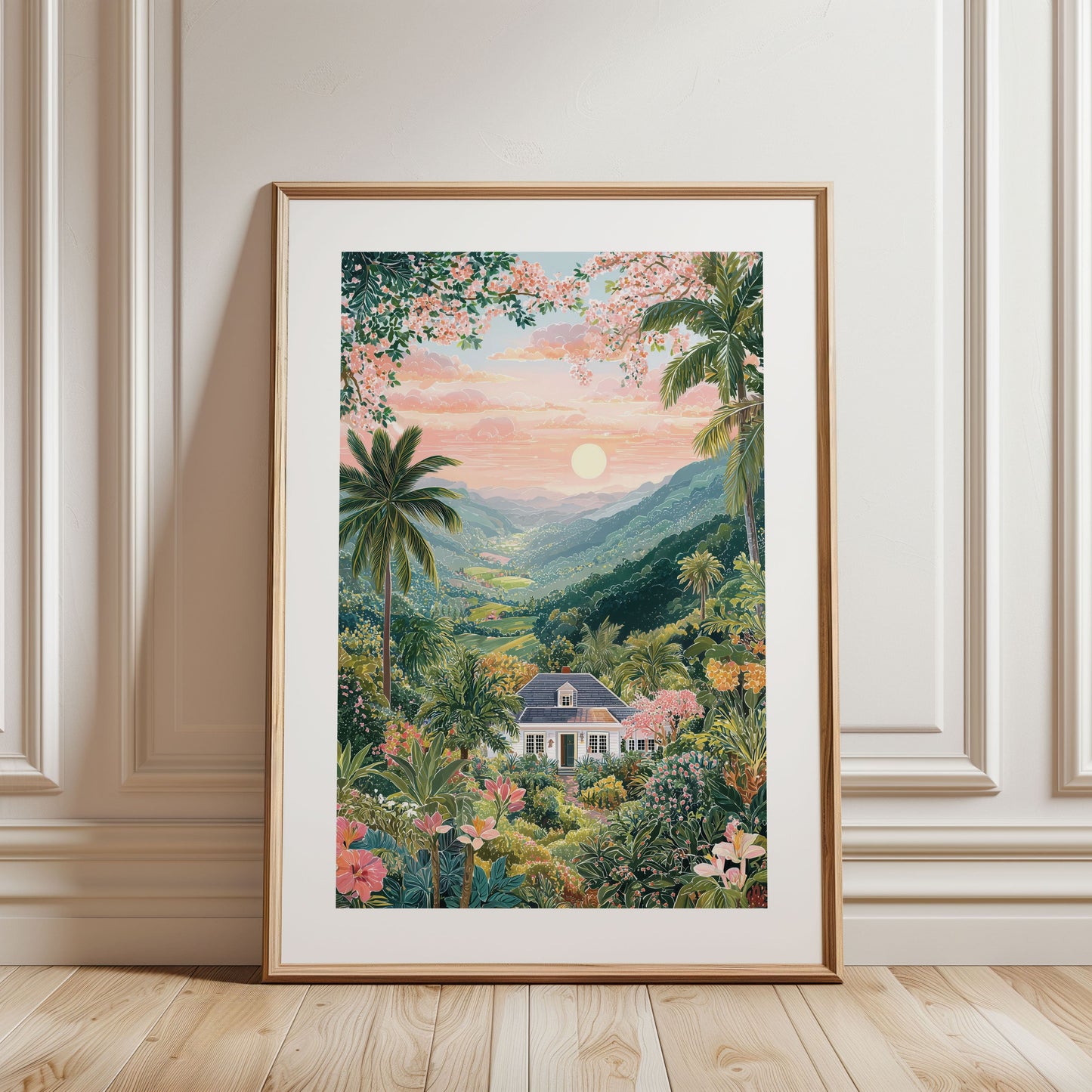 Blue Mountains Jamaica Poster — Caribbean Travel Wall Art