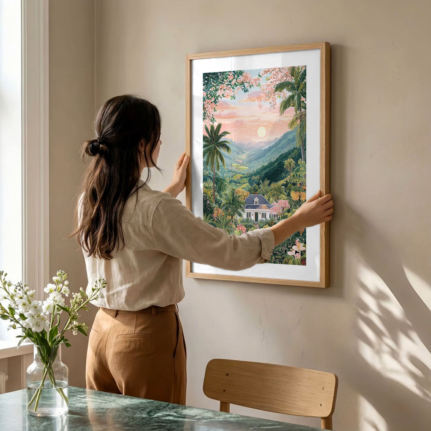 Blue Mountains Jamaica Poster — Caribbean Travel Wall Art