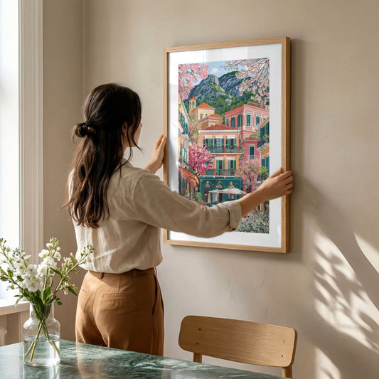Tirana Cityscape Poster — Albania Travel Wall Art