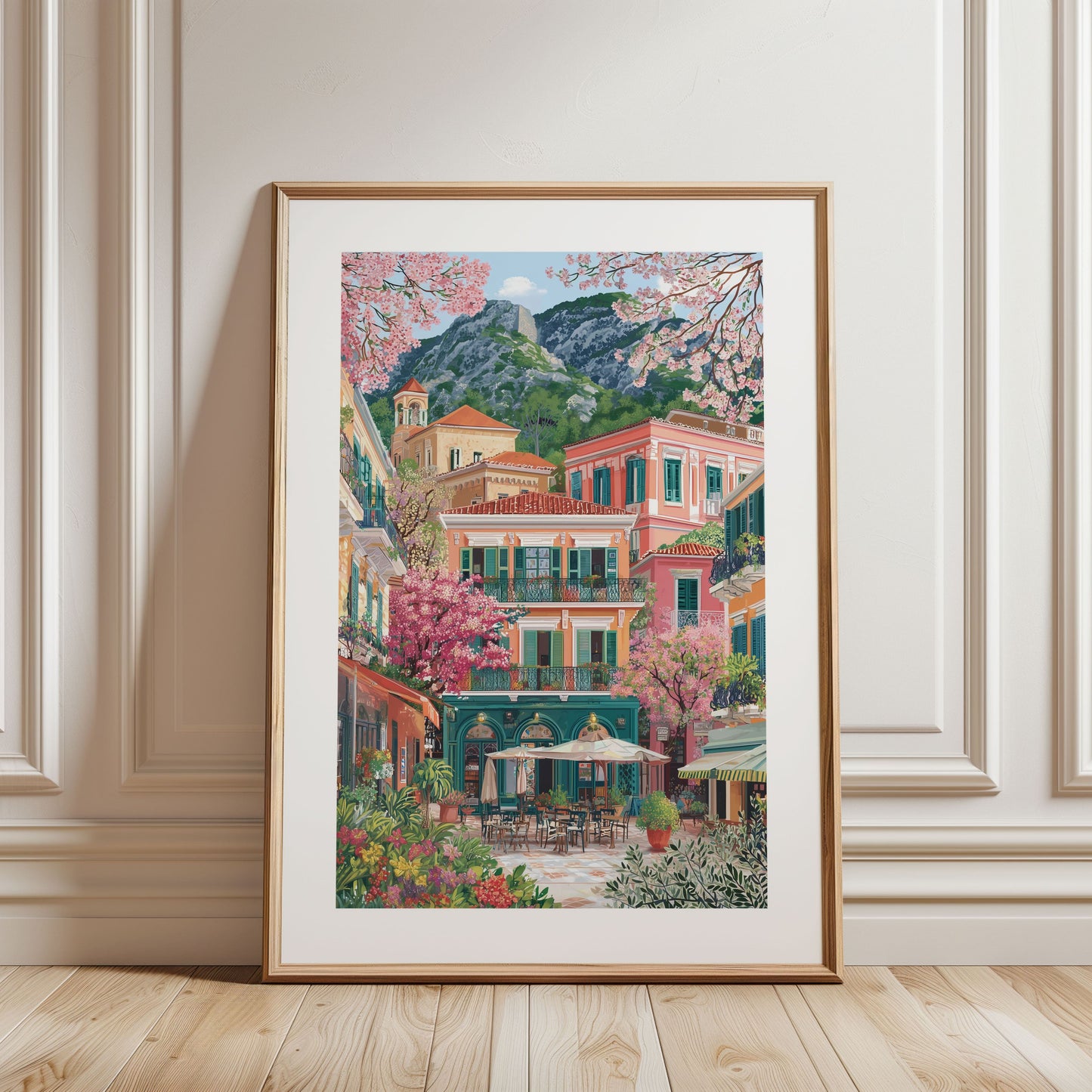 Tirana Cityscape Poster — Albania Travel Wall Art