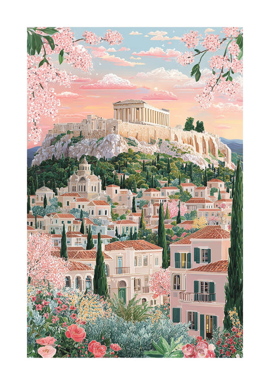 Acropolis Athens Greece Poster — Ancient Greece Travel Wall Art