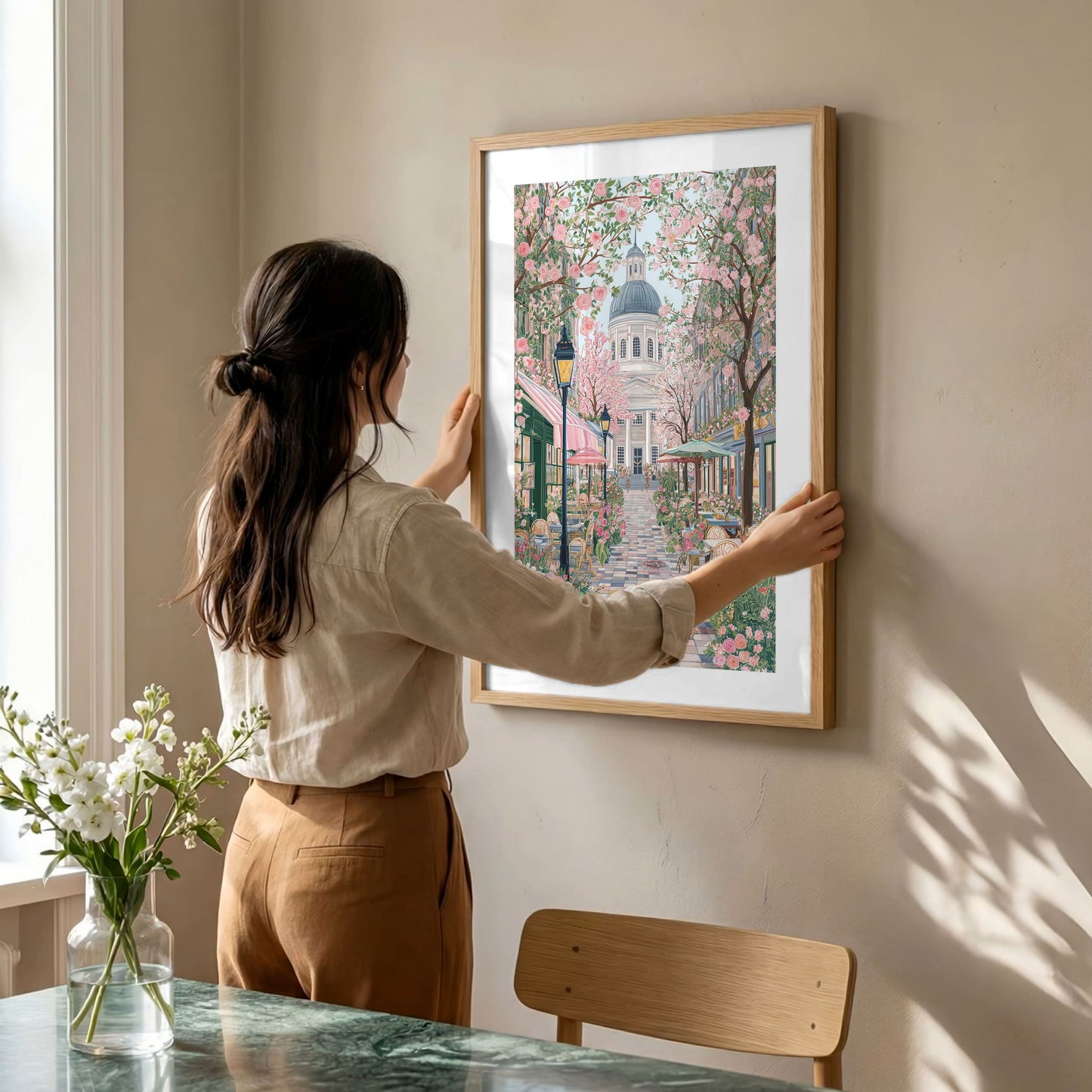 Montreal Travel Poster — Old Montreal Wall Art Print