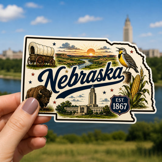 Nebraska State Sticker