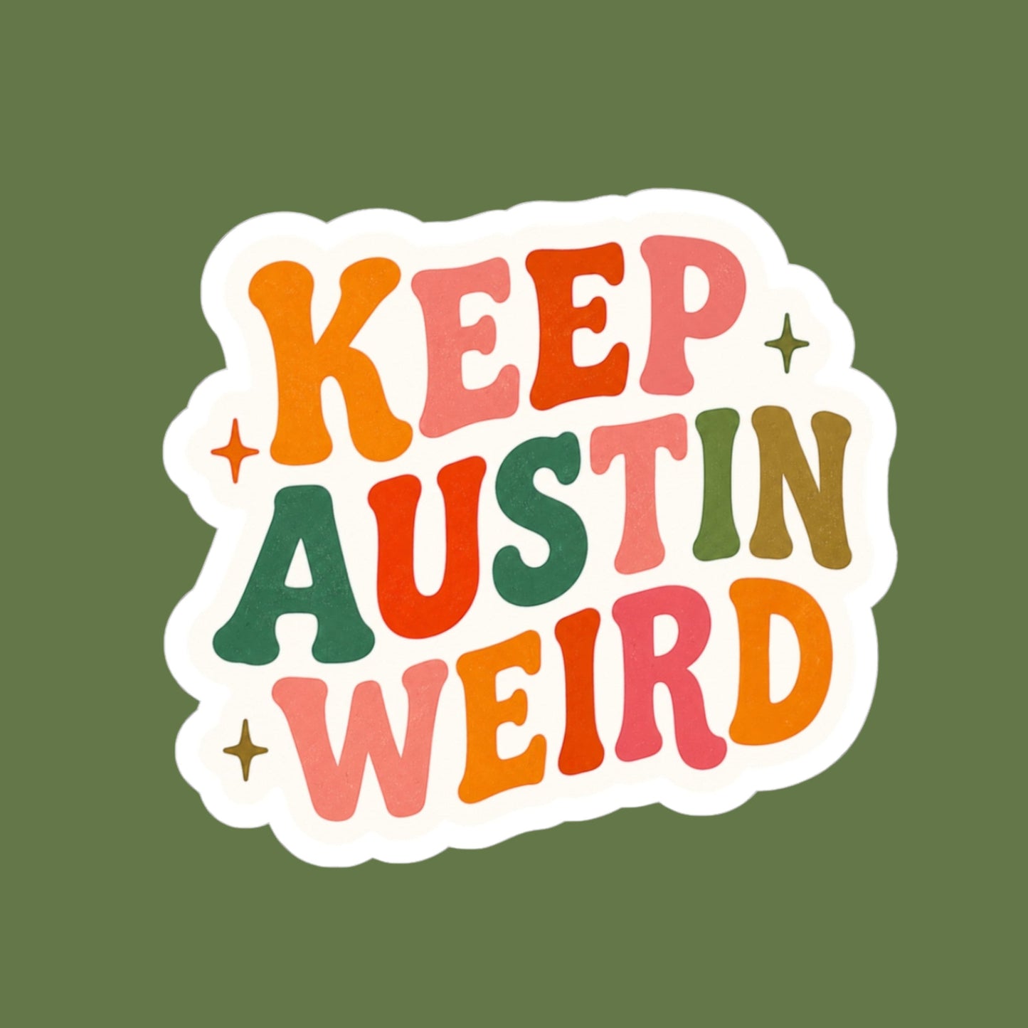 Keep Austin Weird Sticker - Austin Decal