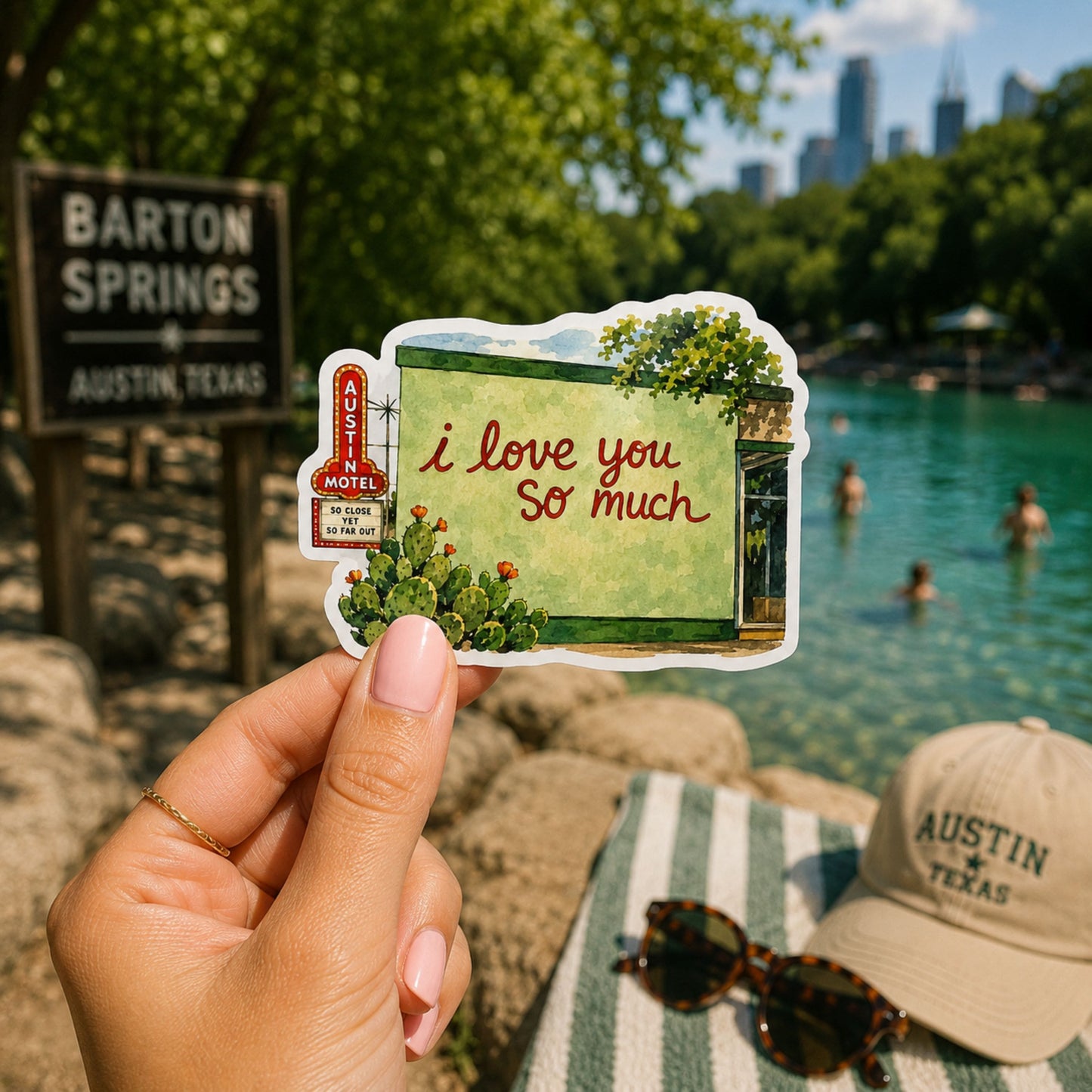 I Love You So Much Austin Sticker - Austin Decal
