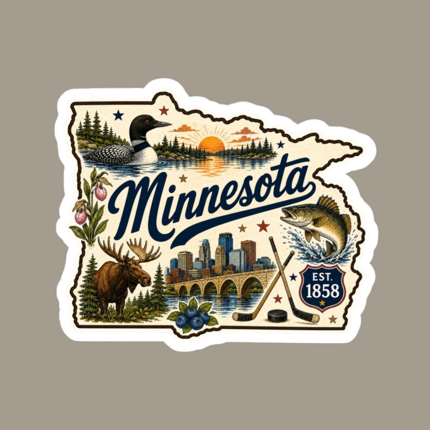 Minnesota State Sticker
