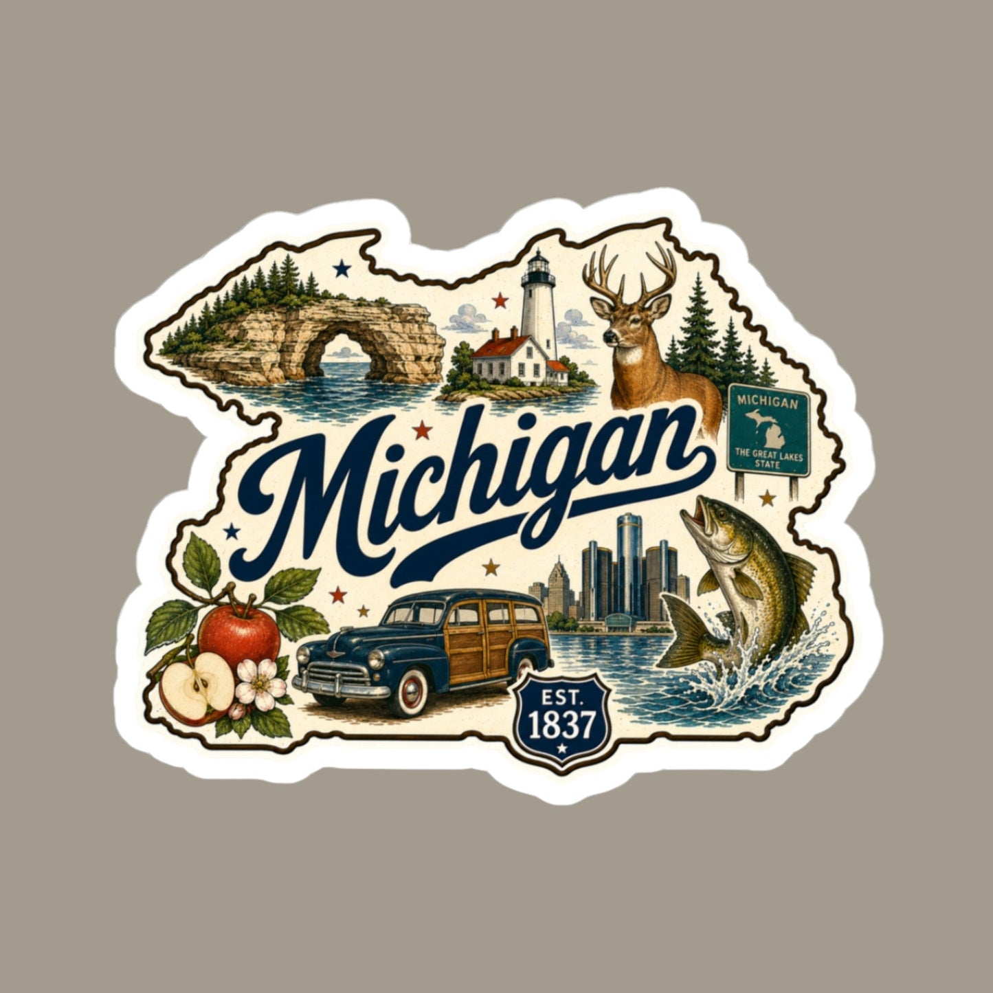 Michigan State Sticker