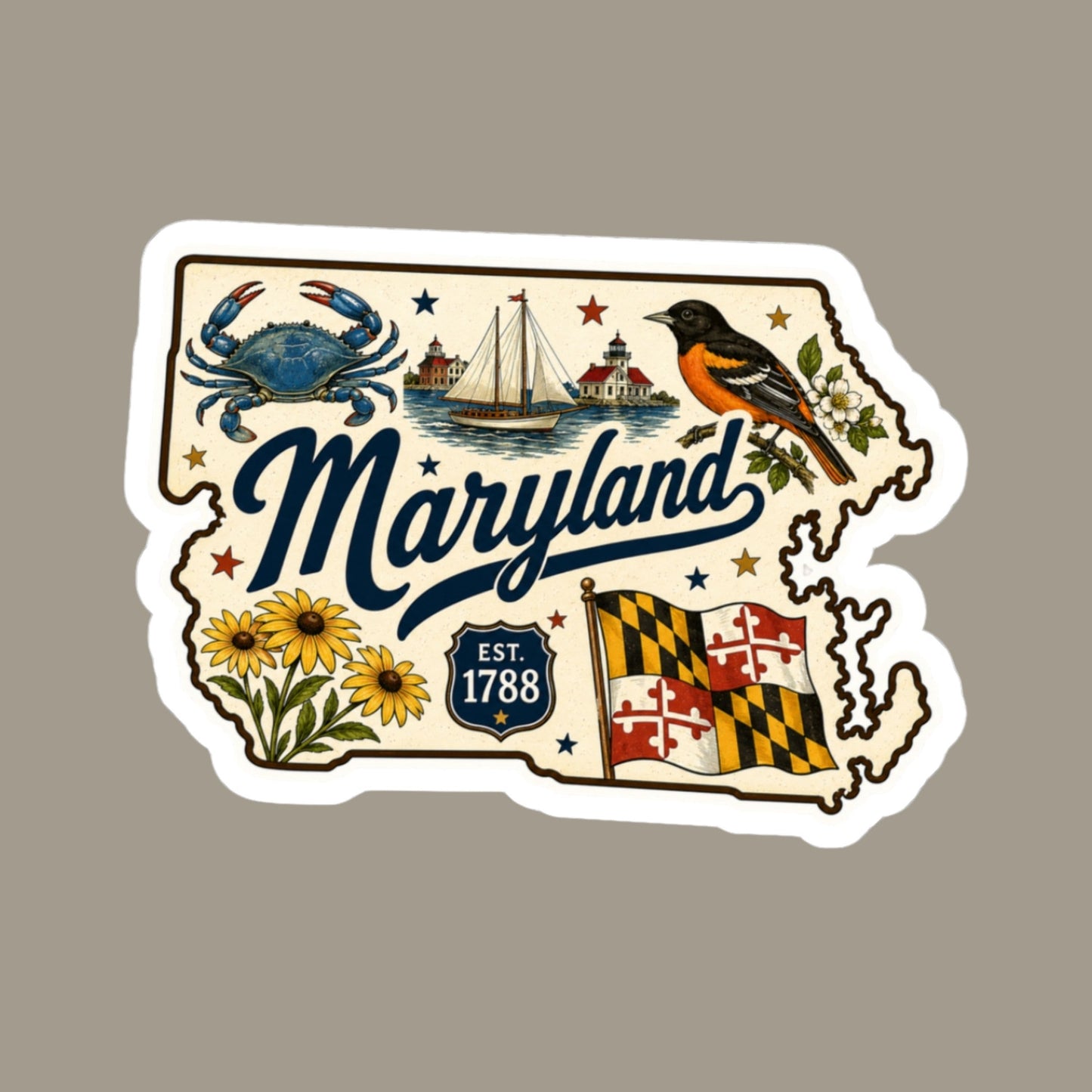 Maryland State Sticker