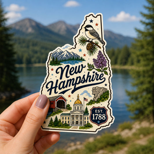 New Hampshire State Sticker