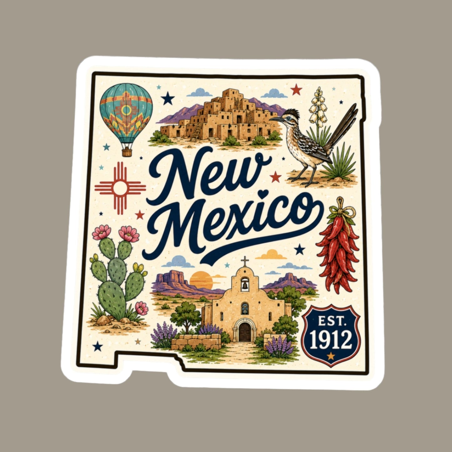 New Mexico State Sticker