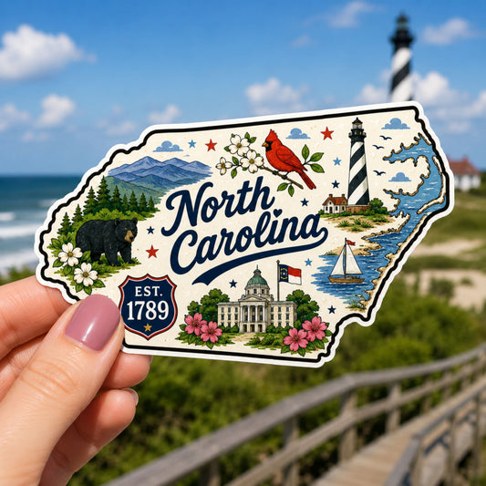 North Carolina State Sticker