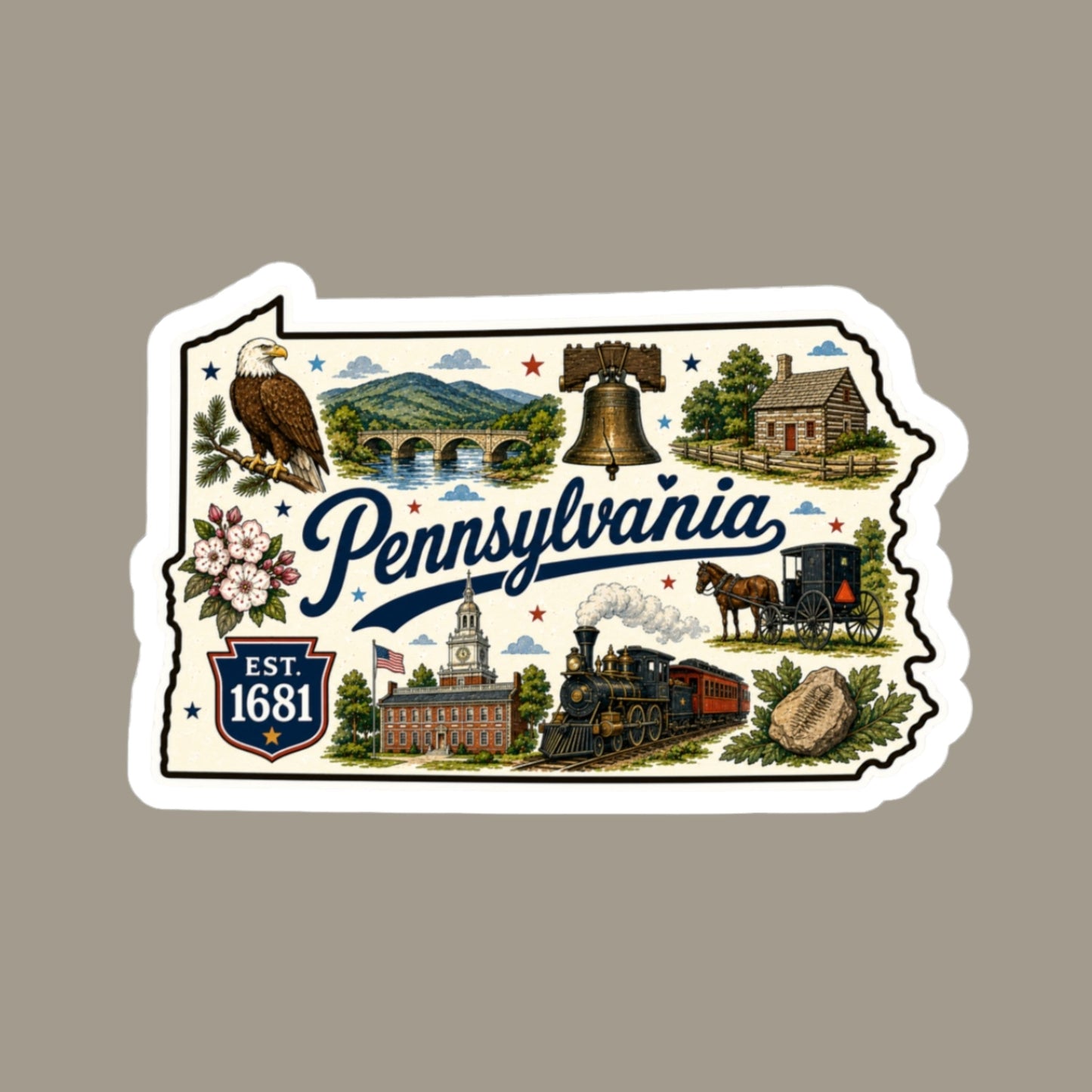 Pennsylvania State Sticker