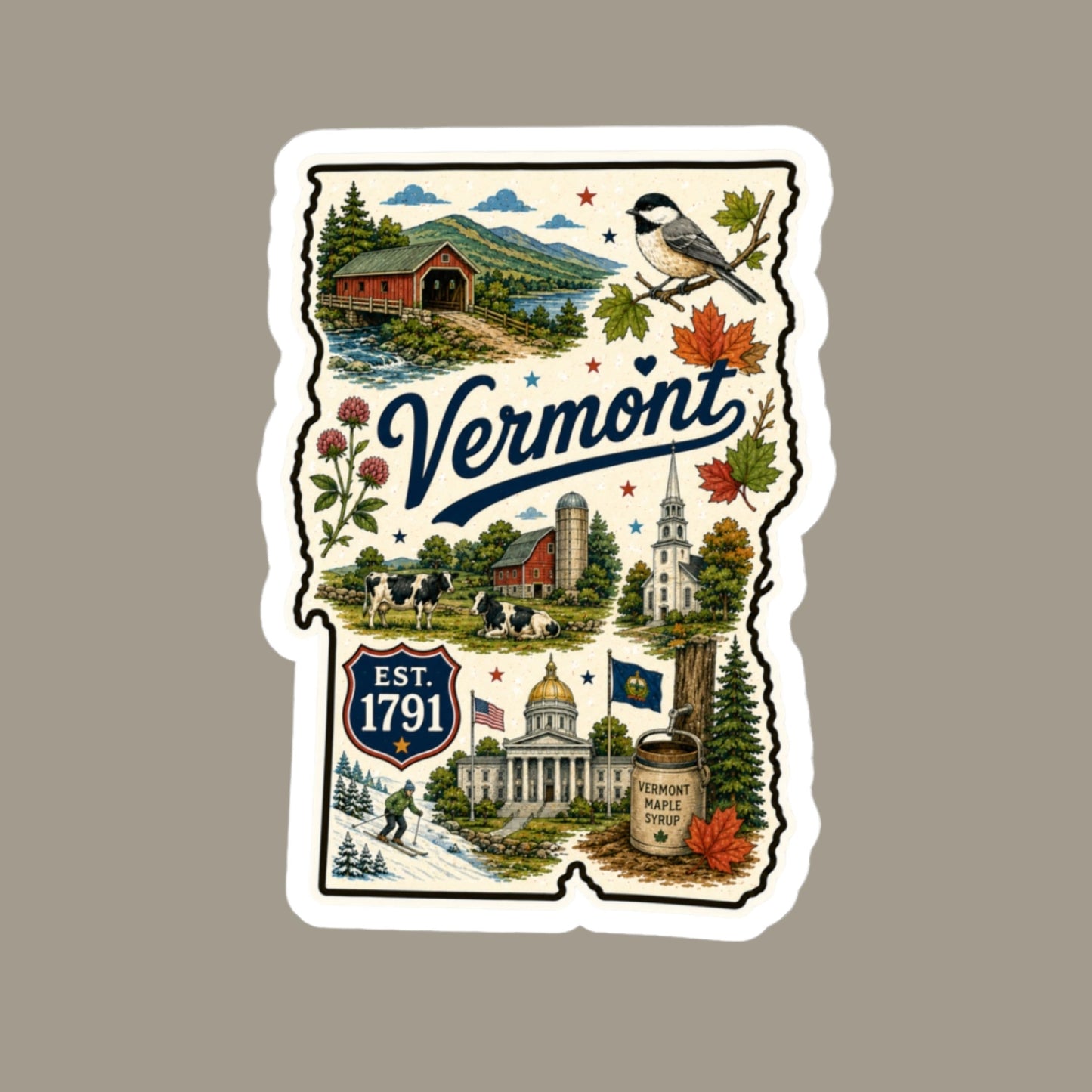 Vermont State Sticker