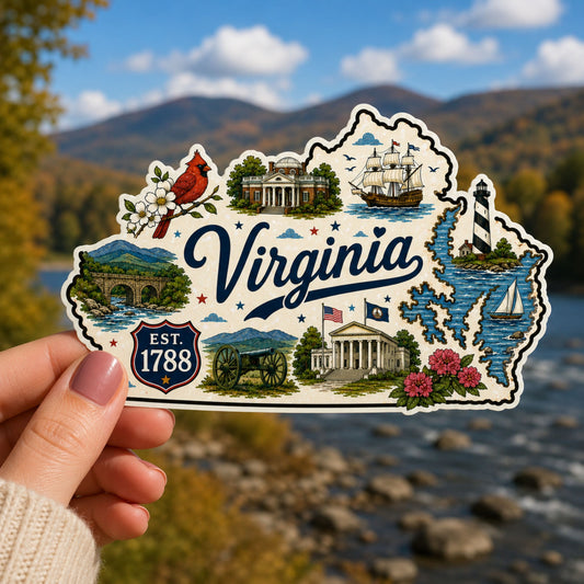 Virginia State Sticker