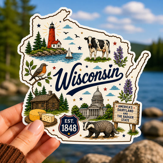 Wisconsin State Sticker