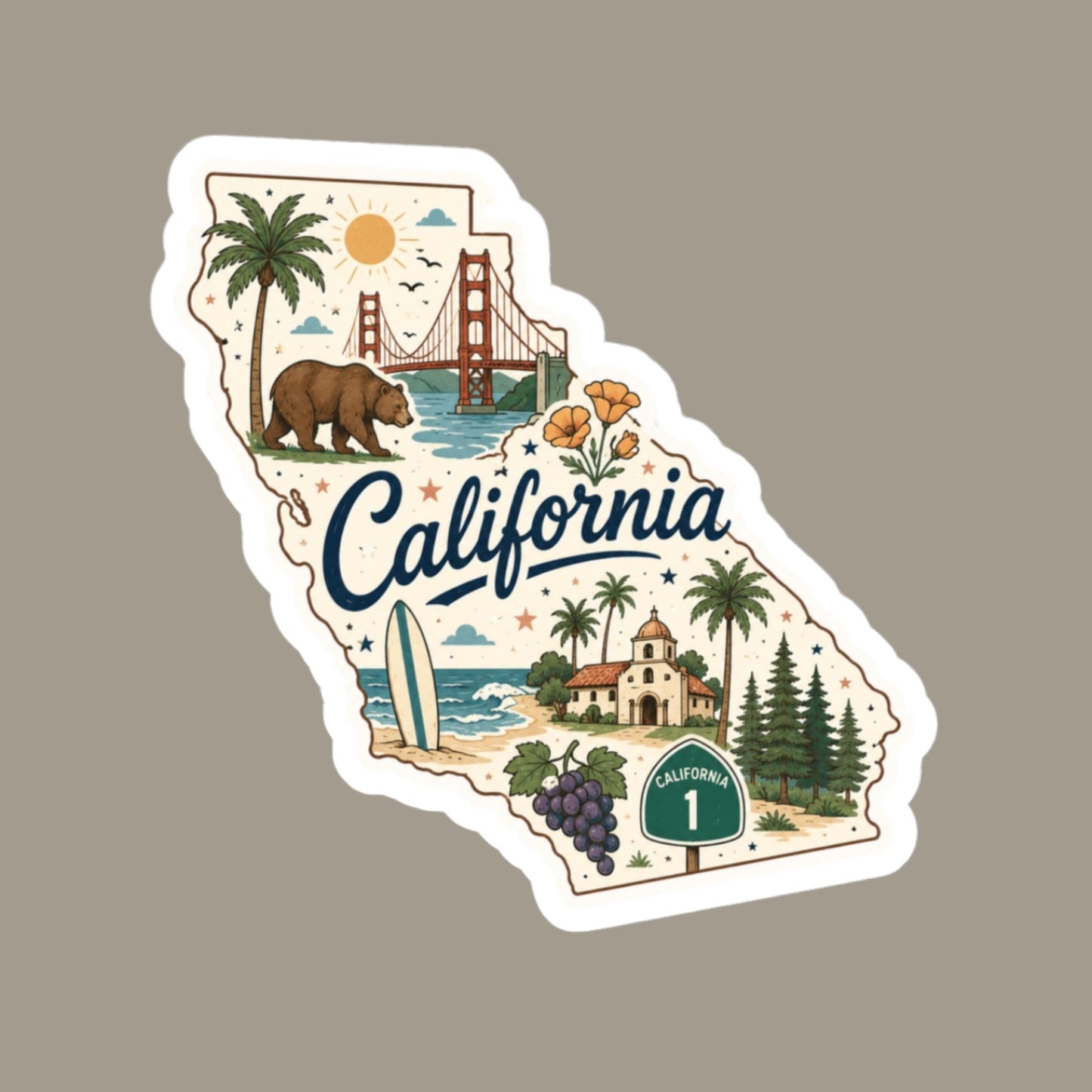 California State Sticker