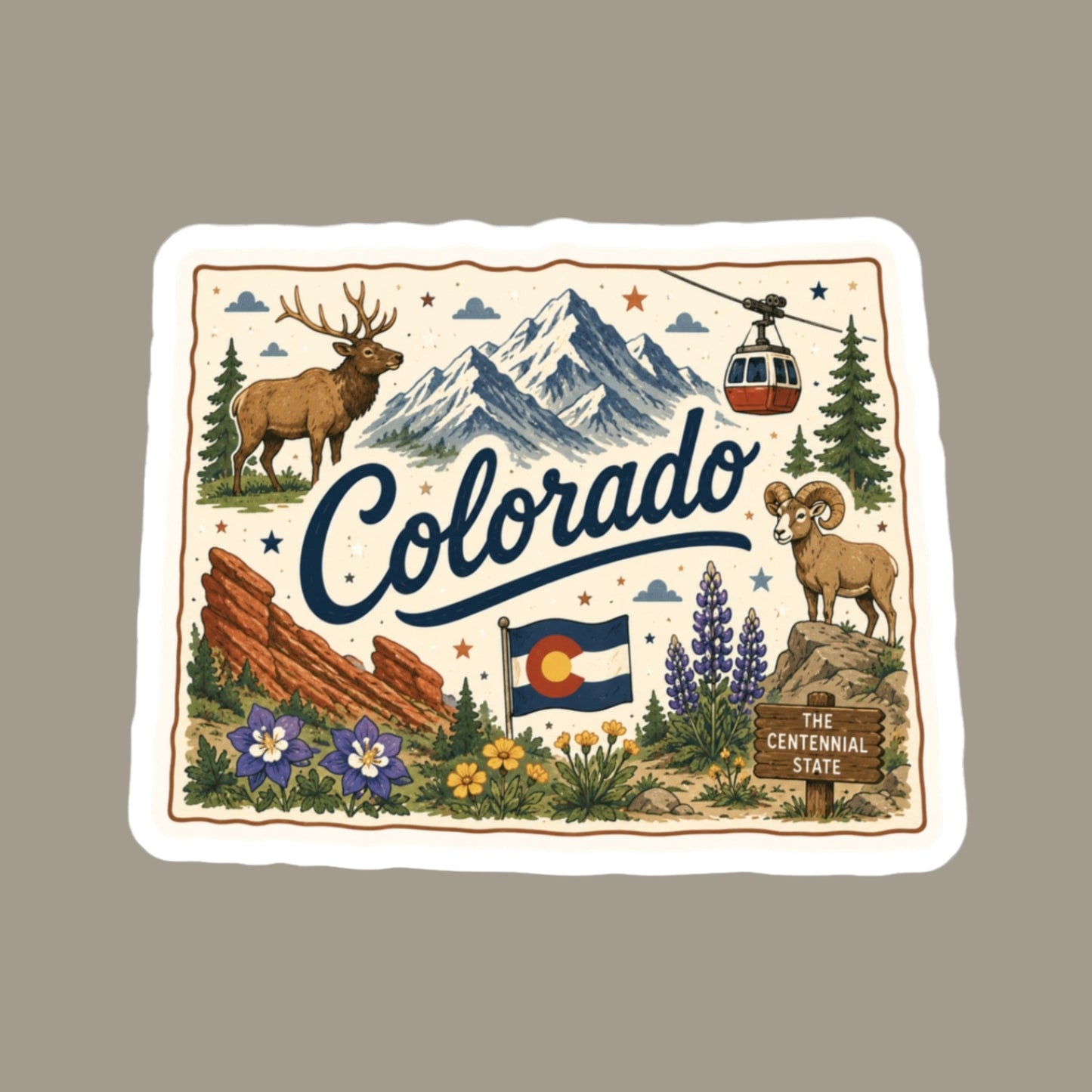 Colorado State Sticker