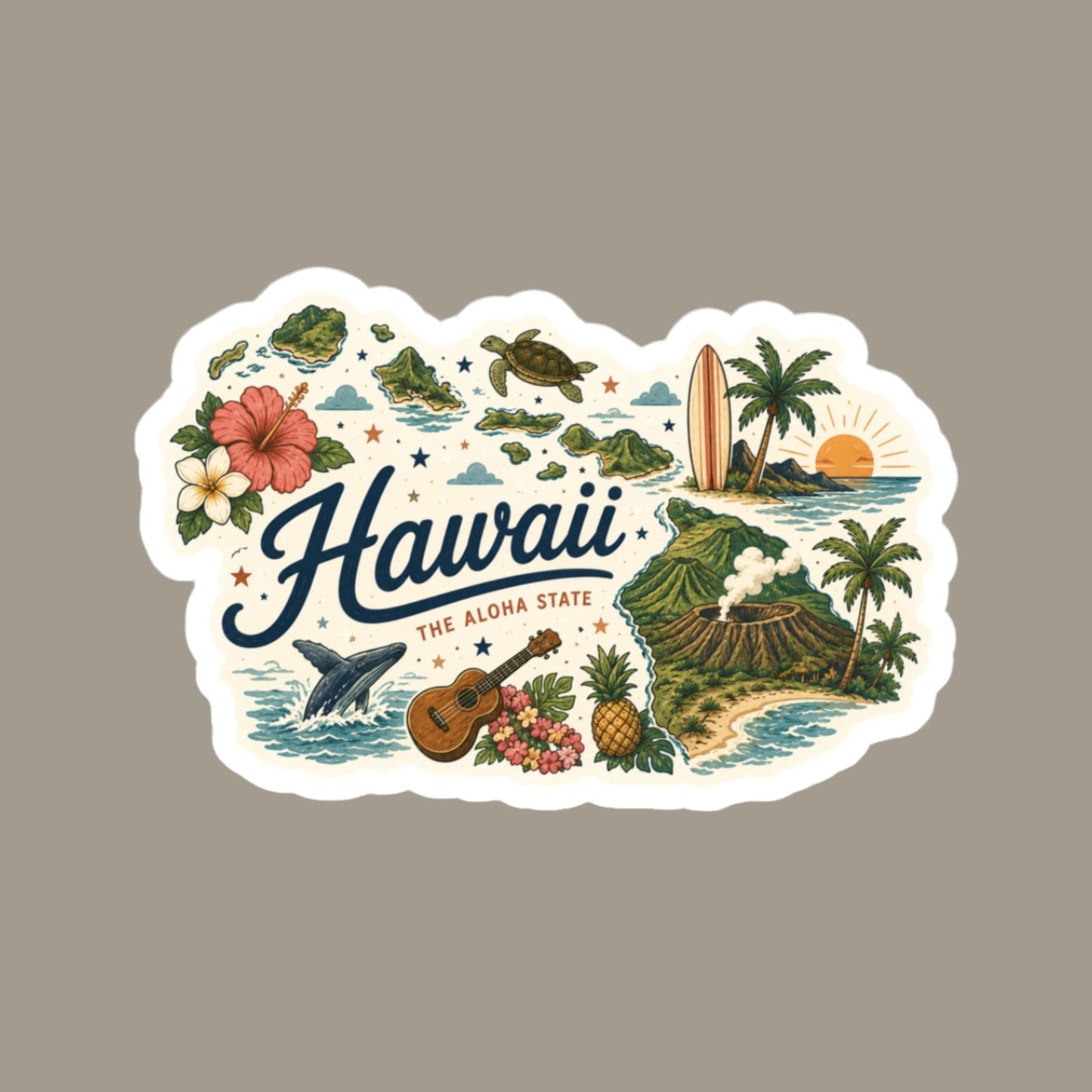 Hawaii State Sticker