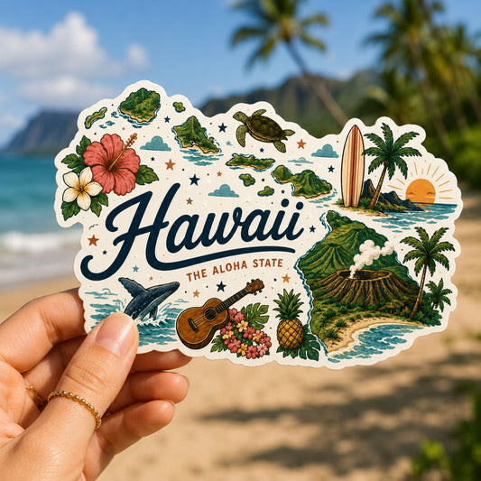 Hawaii State Sticker