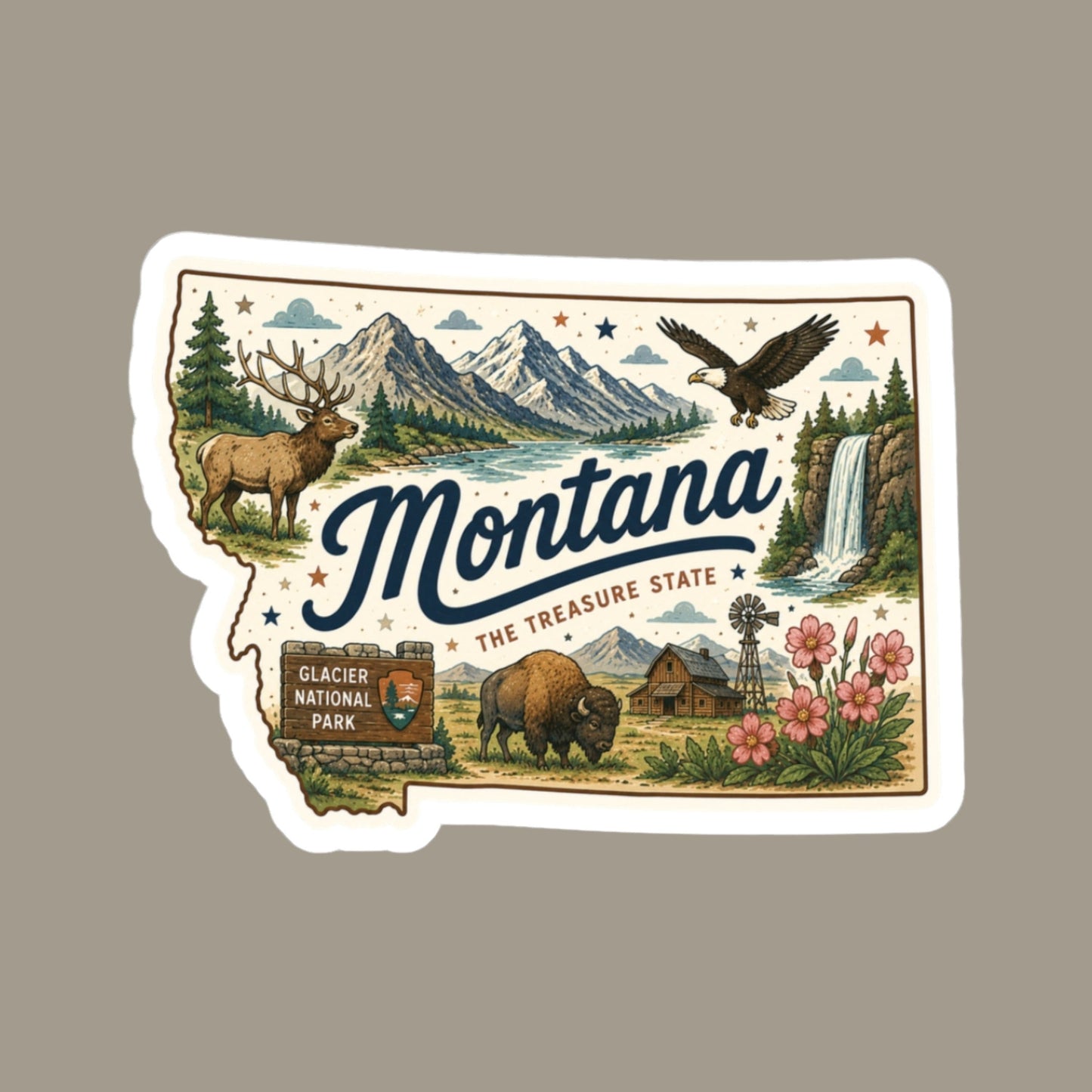Montana State Sticker
