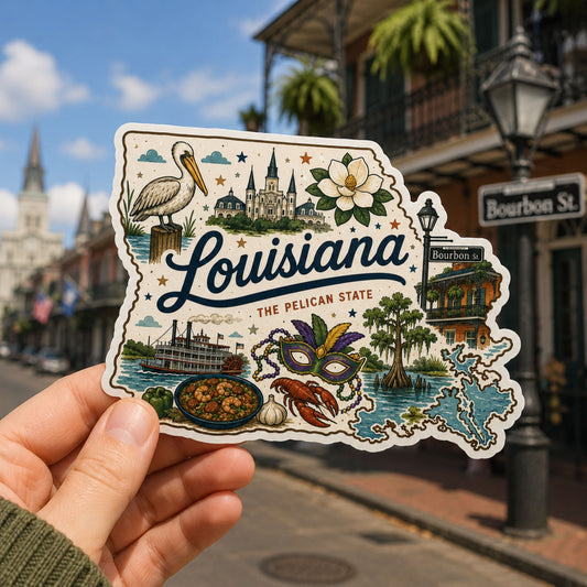 Louisiana State Sticker