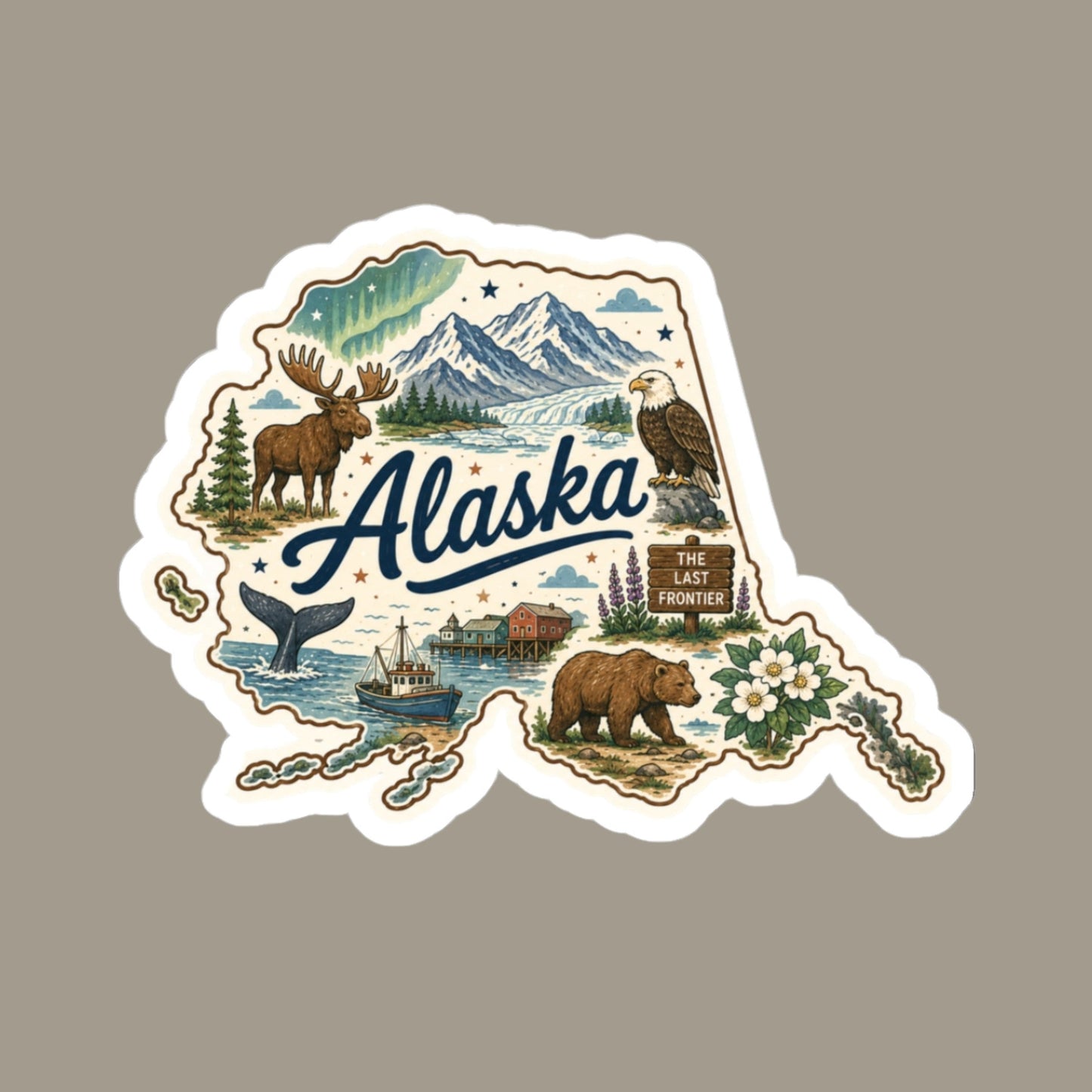 Alaska State Sticker