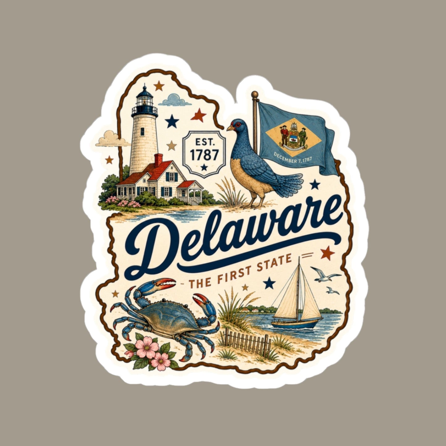 Delaware State Sticker
