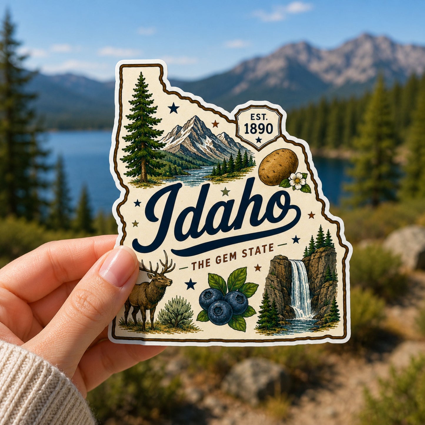 Idaho State Sticker