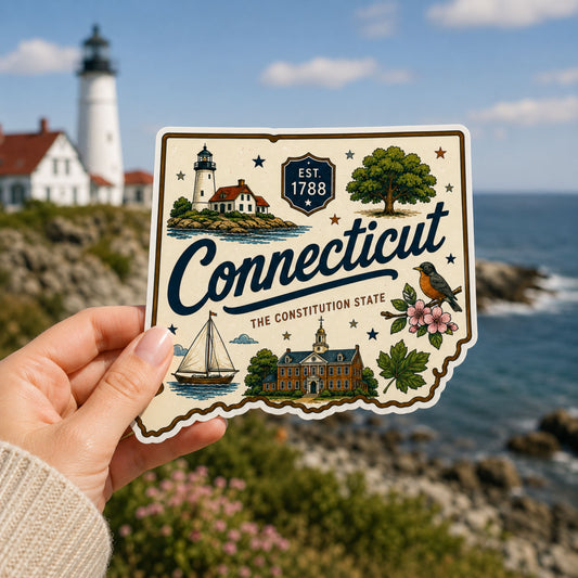 Connecticut State Sticker