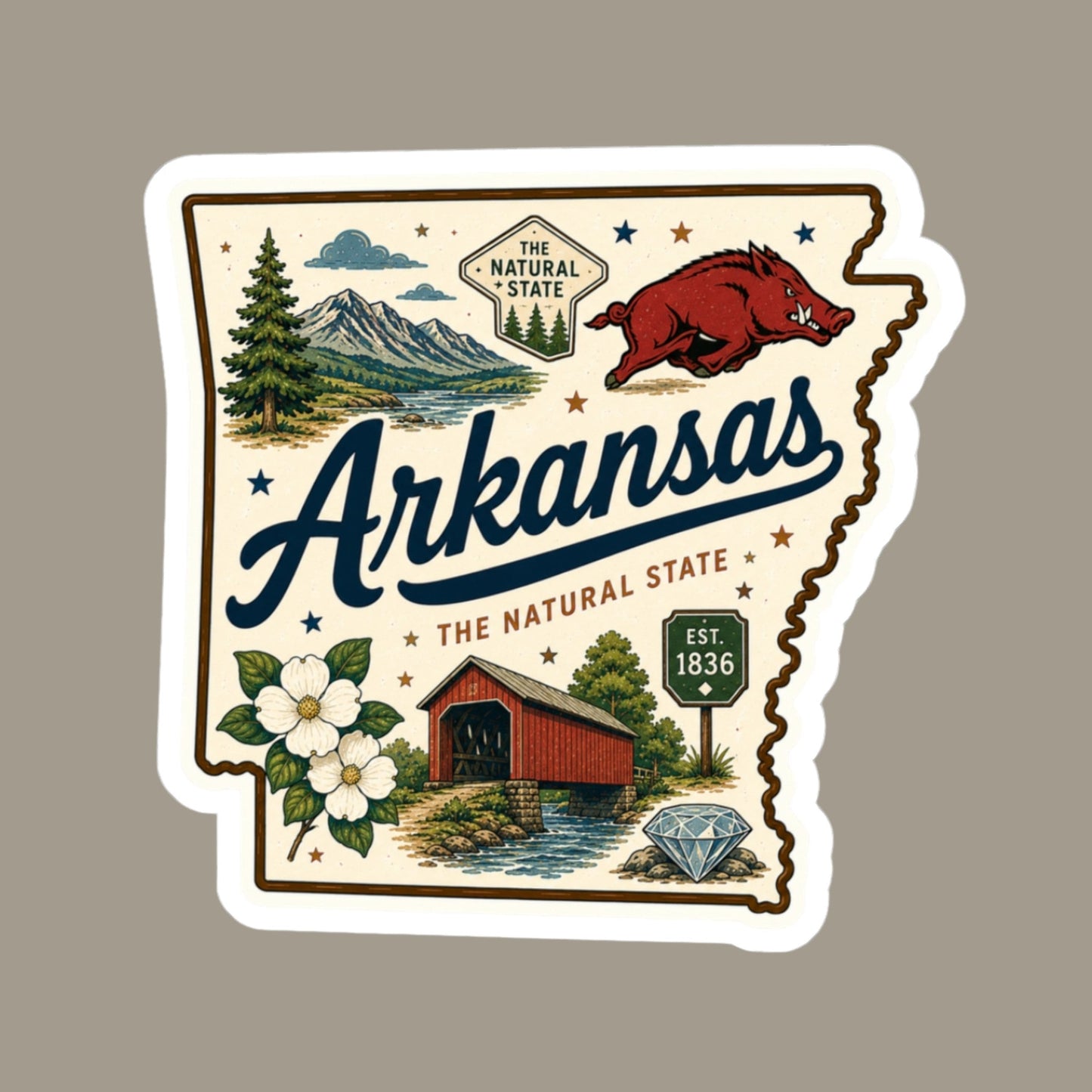Arkansas State Sticker