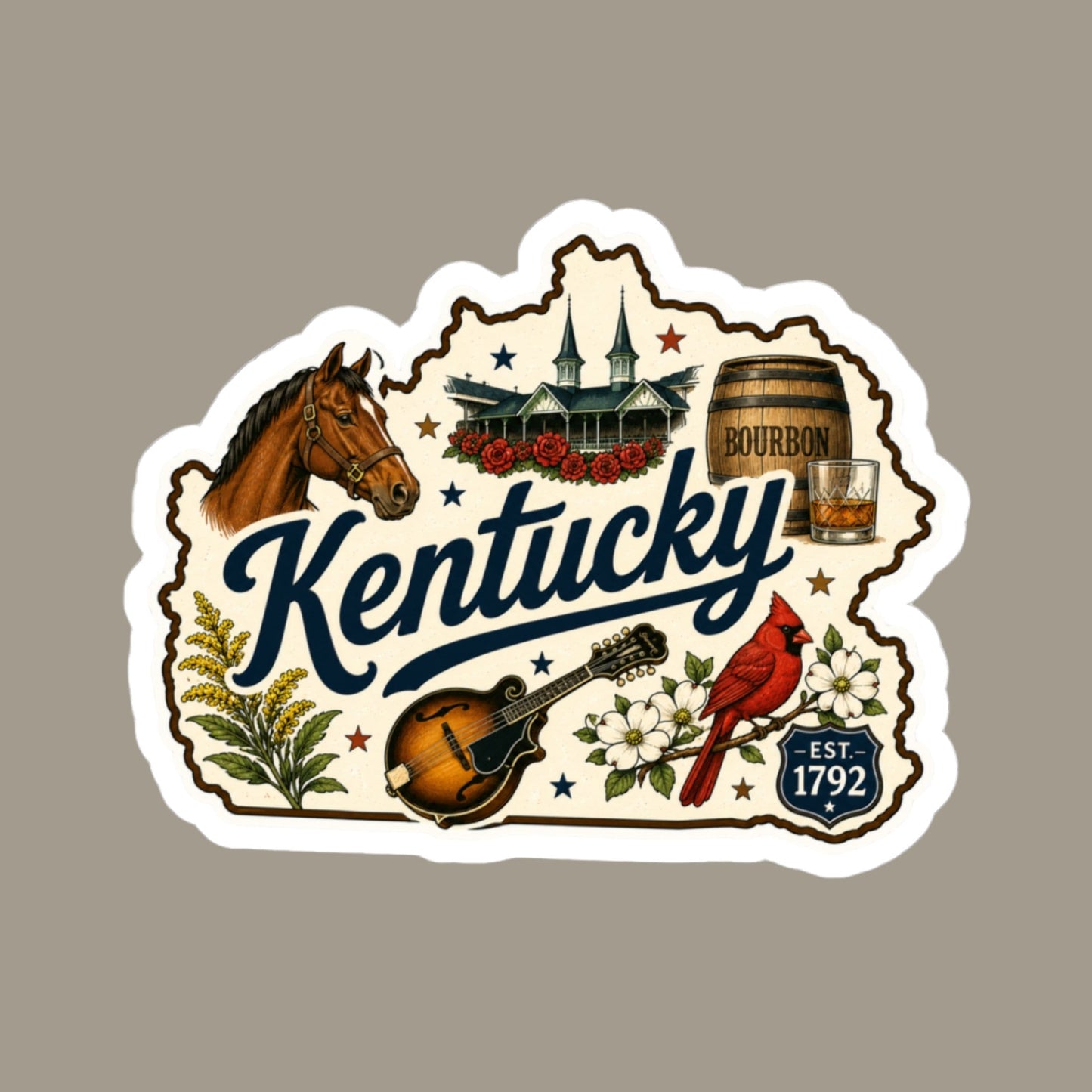Kentucky State Sticker