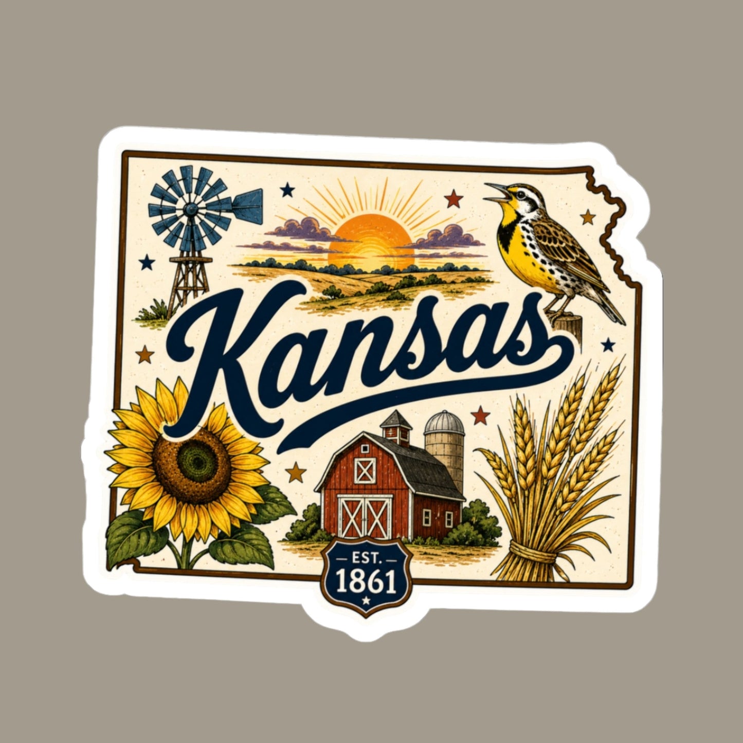 Kansas State Sticker